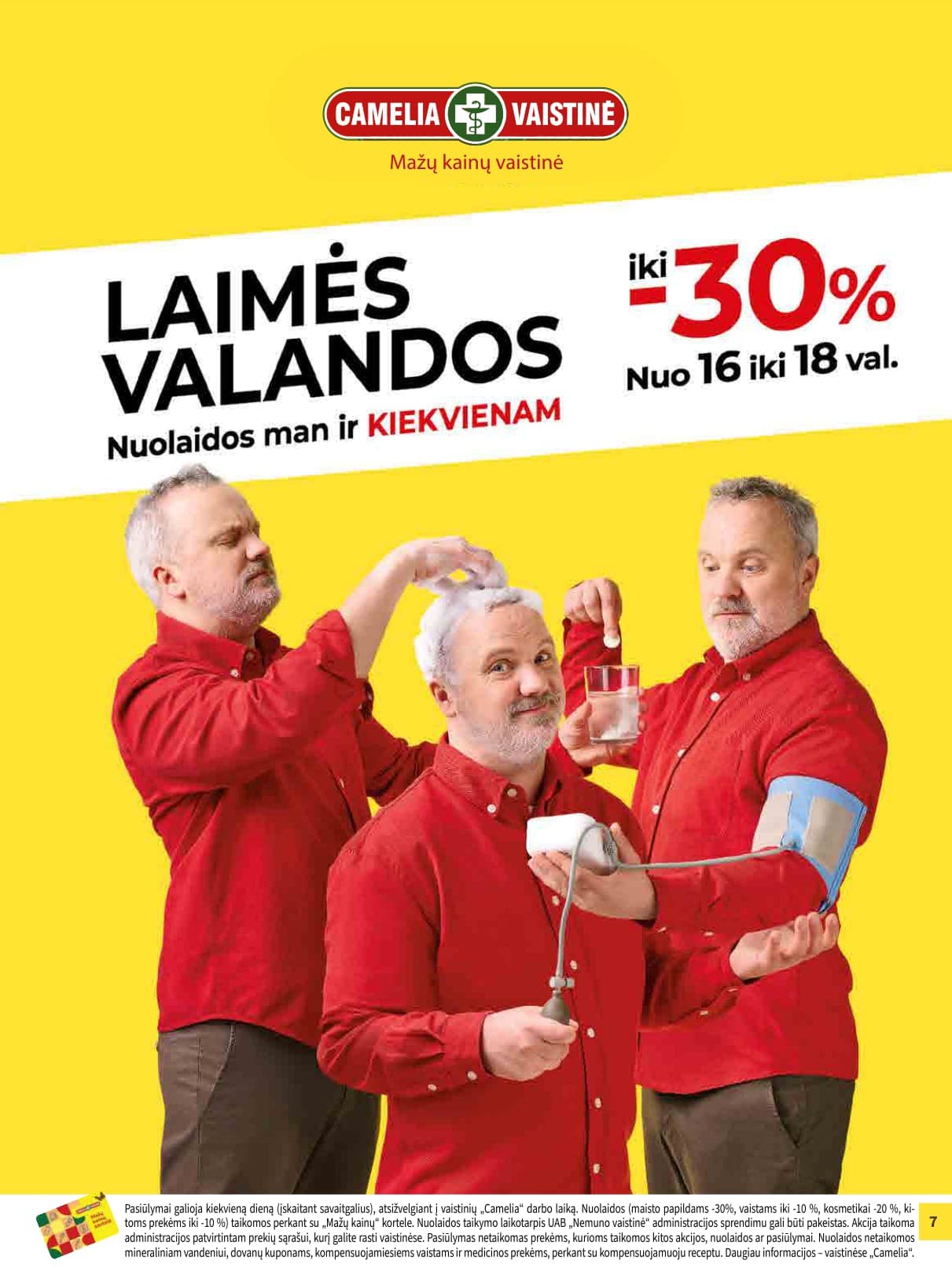 CAMELIA vaistinės akcijų ir nuolaidų leidinys nuo 2026.03.01 iki 2026.03.31 - 7