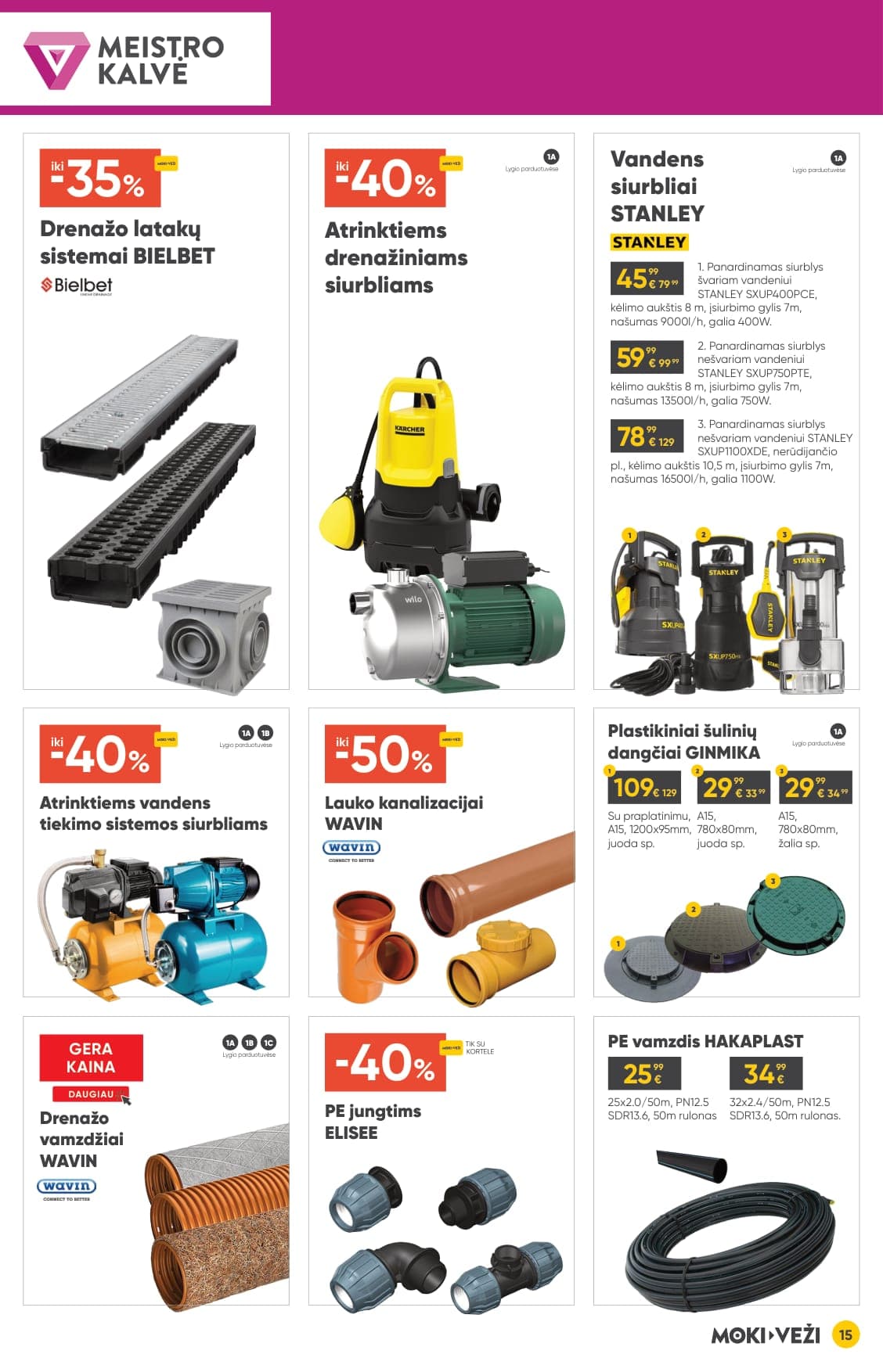 Naujas MOKI VEŽI akcijų ir nuolaidų leidinys nuo 2026.03.05 iki 2026.03.31 - 15