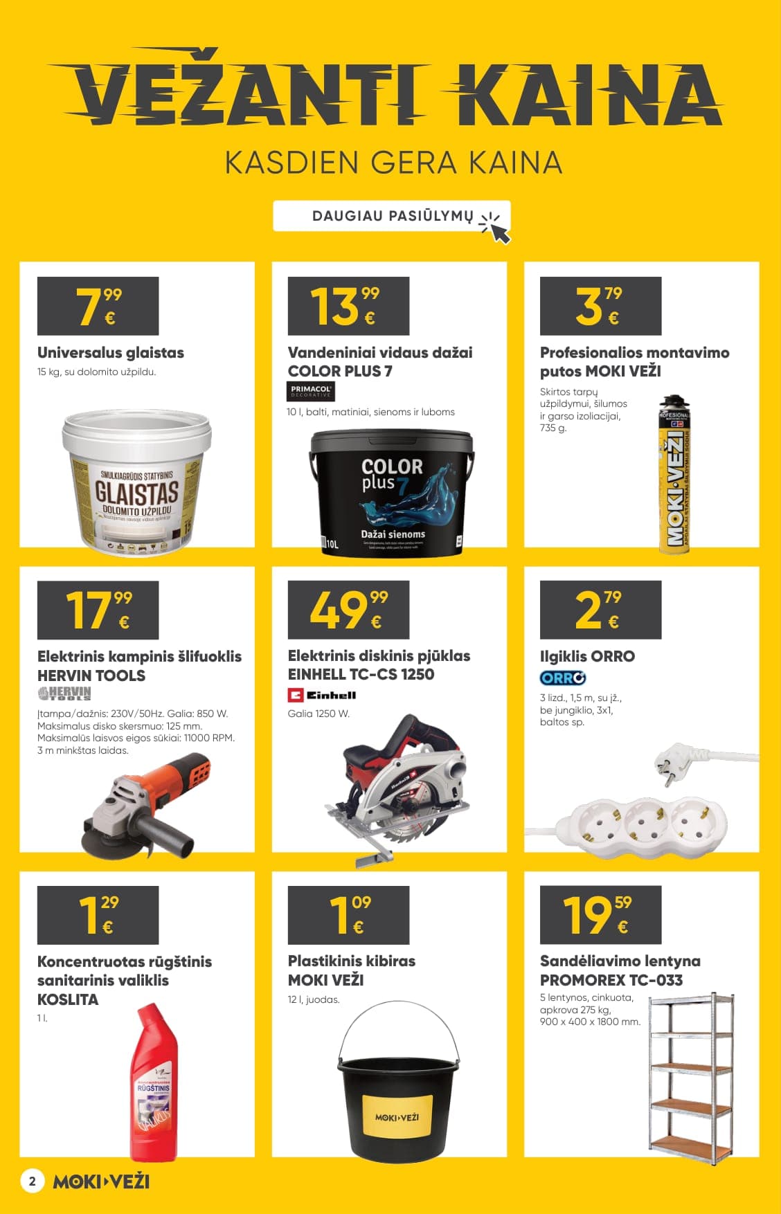 Naujas MOKI VEŽI akcijų ir nuolaidų leidinys nuo 2026.03.05 iki 2026.03.31 - 2