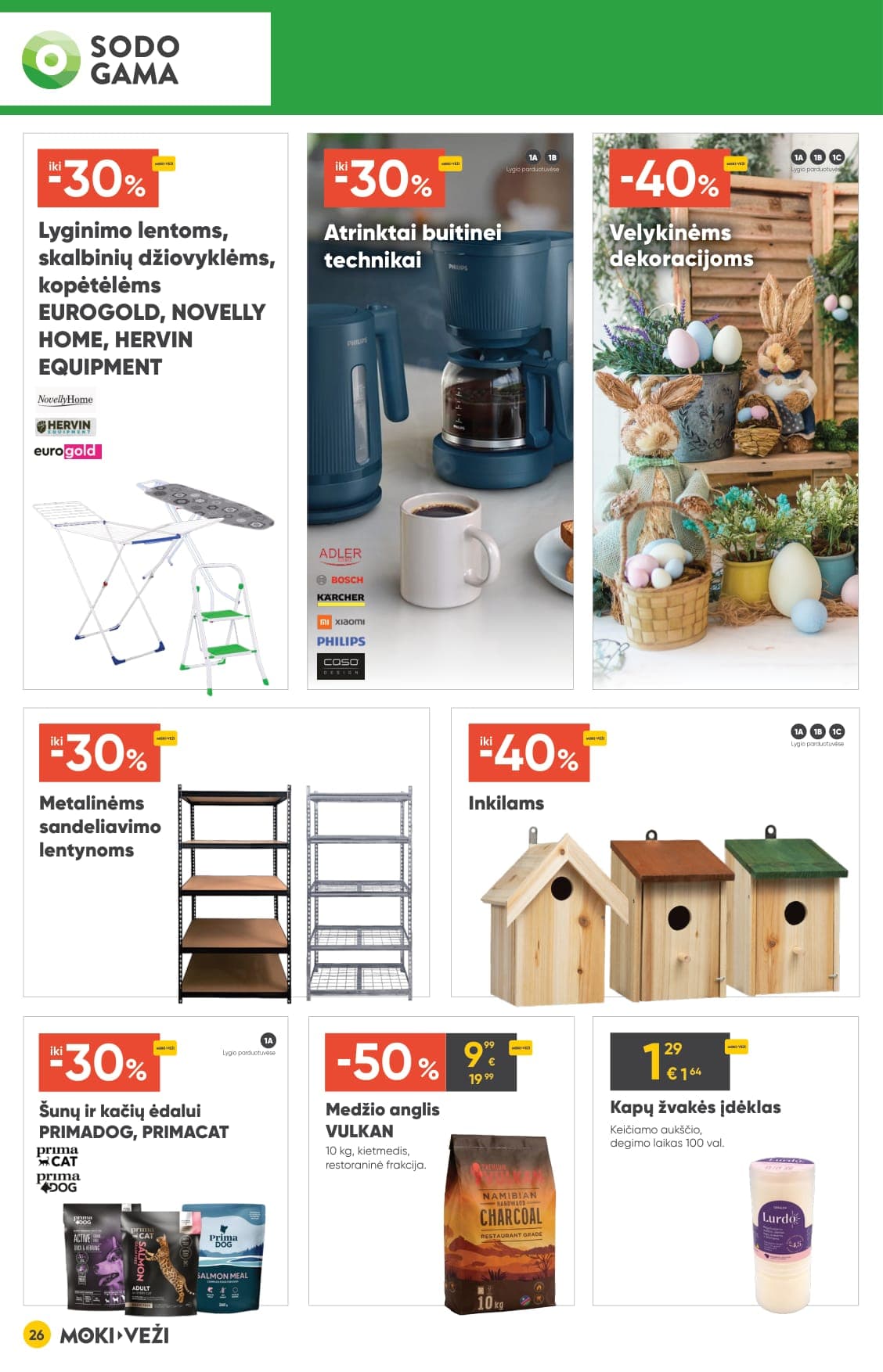 Naujas MOKI VEŽI akcijų ir nuolaidų leidinys nuo 2026.03.05 iki 2026.03.31 - 26