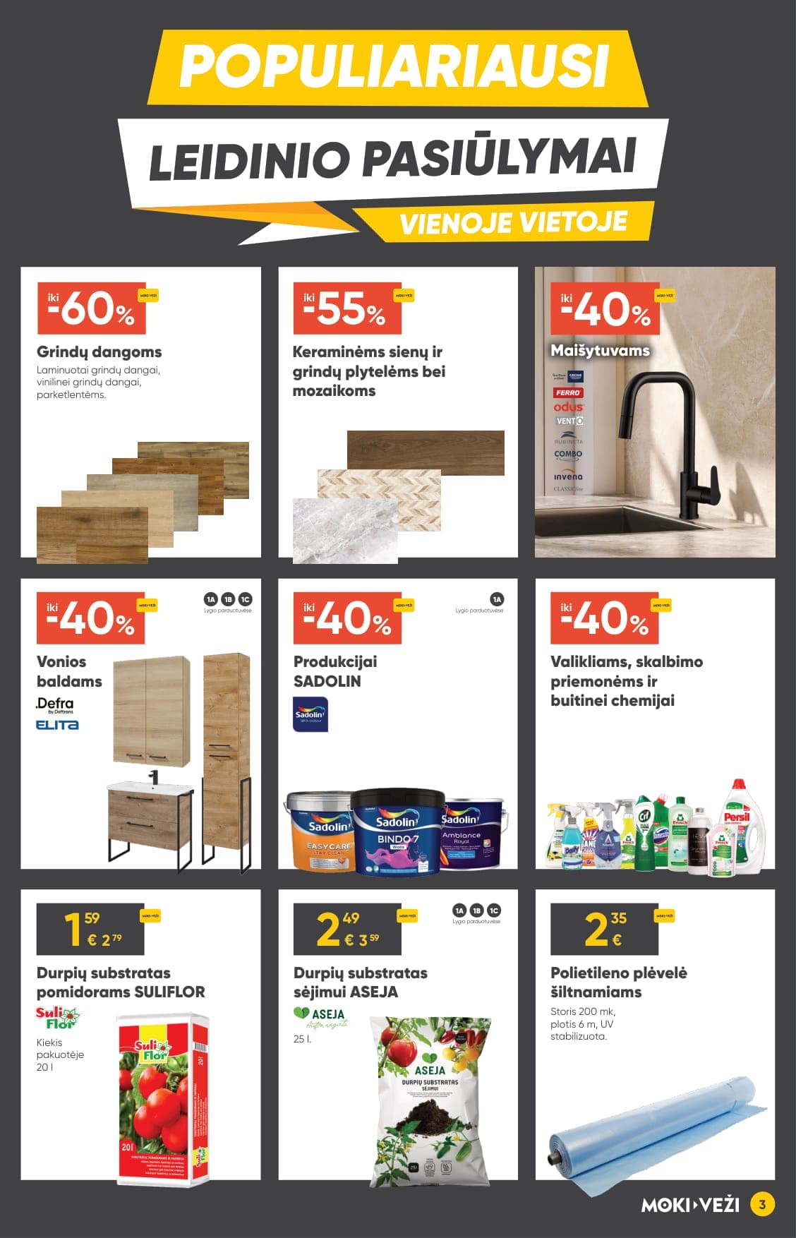 Naujas MOKI VEŽI akcijų ir nuolaidų leidinys nuo 2026.03.05 iki 2026.03.31 - 3
