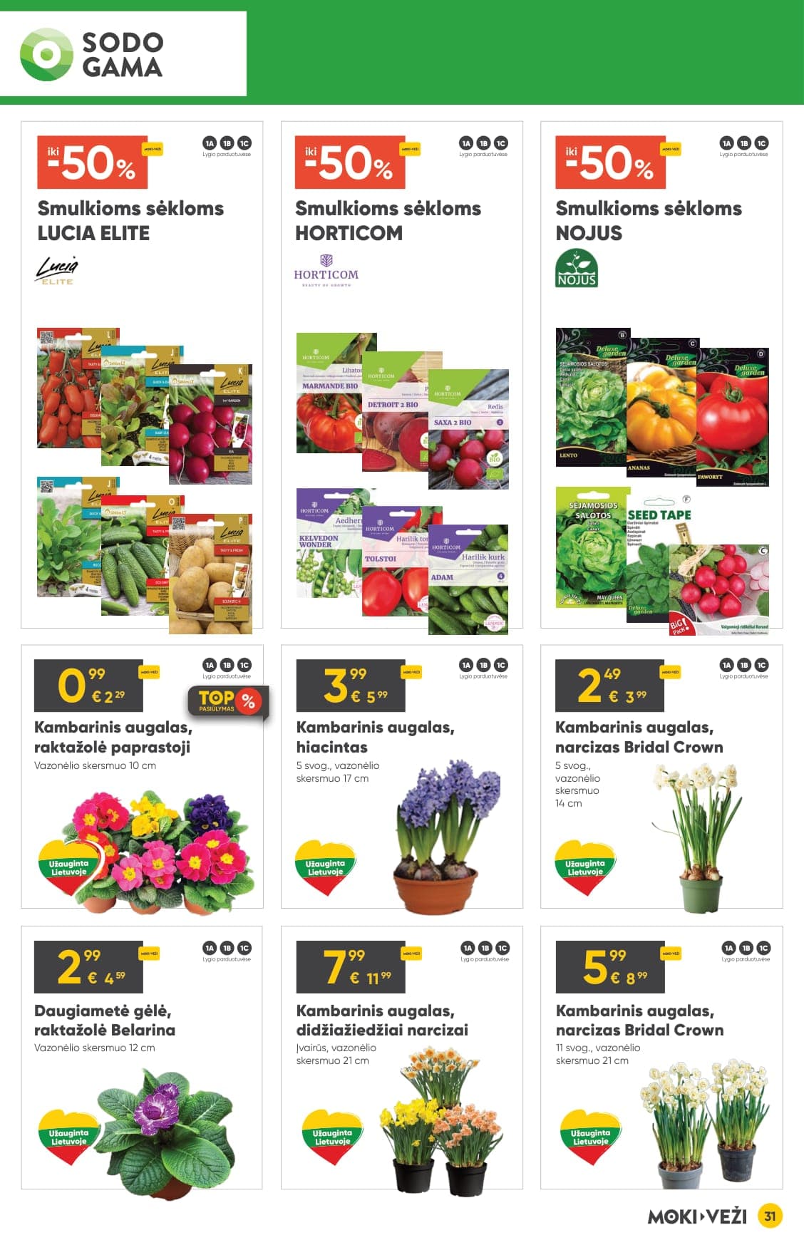 Naujas MOKI VEŽI akcijų ir nuolaidų leidinys nuo 2026.03.05 iki 2026.03.31 - 31