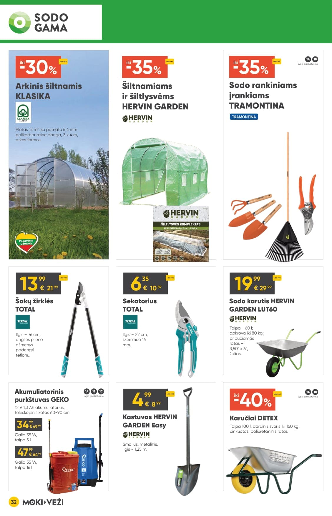 Naujas MOKI VEŽI akcijų ir nuolaidų leidinys nuo 2026.03.05 iki 2026.03.31 - 32