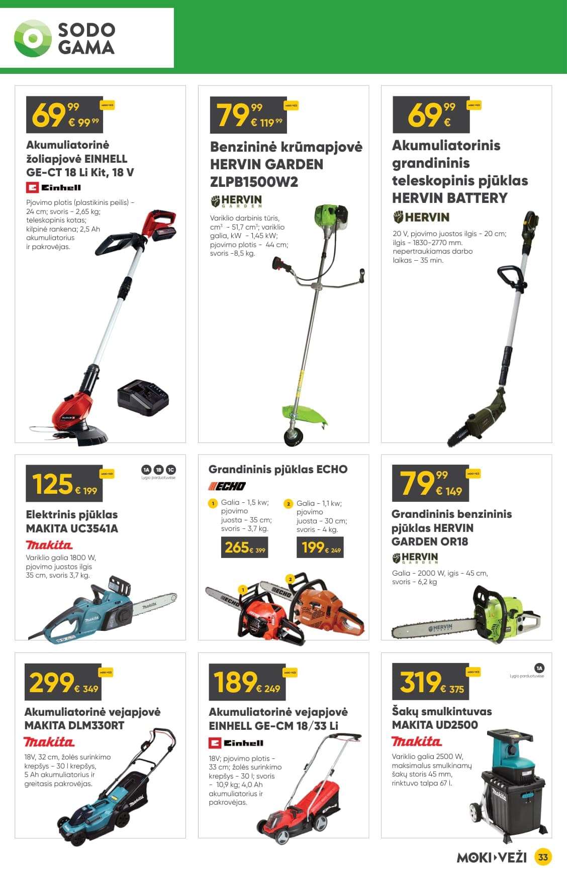 Naujas MOKI VEŽI akcijų ir nuolaidų leidinys nuo 2026.03.05 iki 2026.03.31 - 33