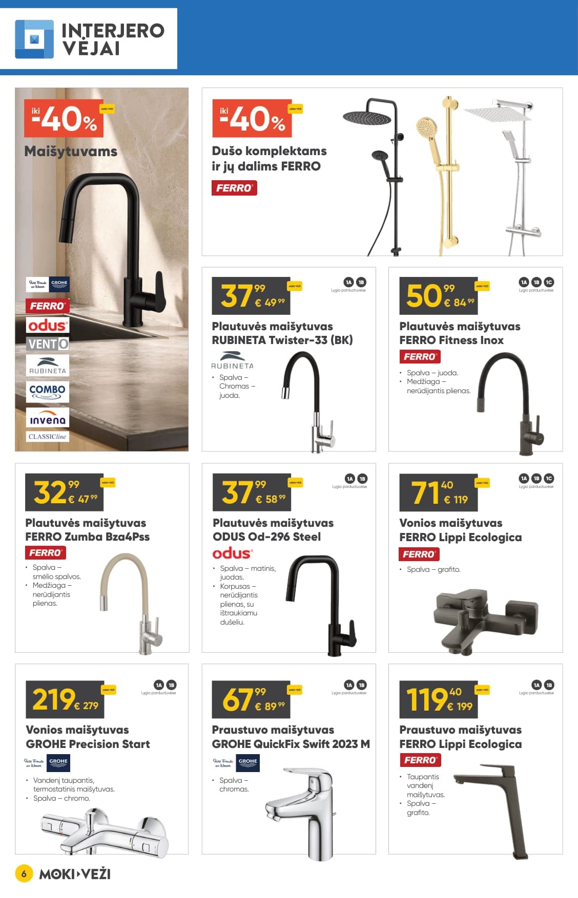 Naujas MOKI VEŽI akcijų ir nuolaidų leidinys nuo 2026.03.05 iki 2026.03.31 - 6