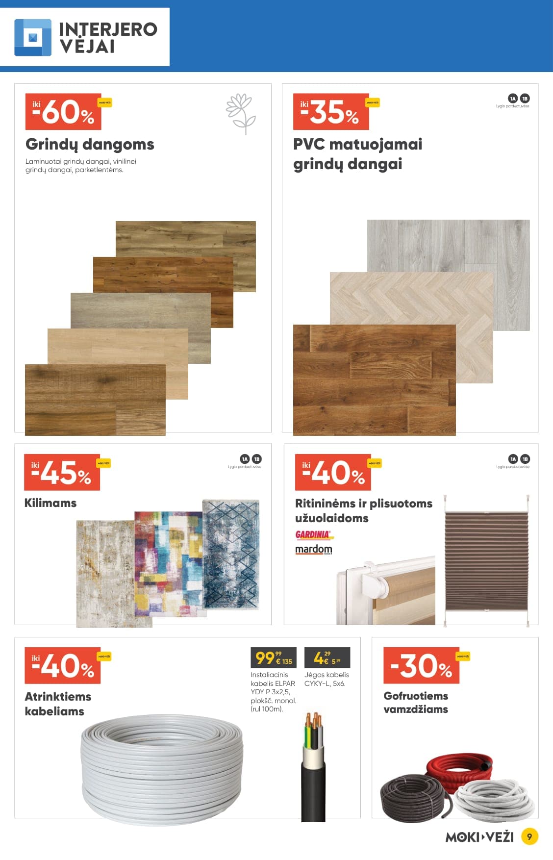 Naujas MOKI VEŽI akcijų ir nuolaidų leidinys nuo 2026.03.05 iki 2026.03.31 - 9