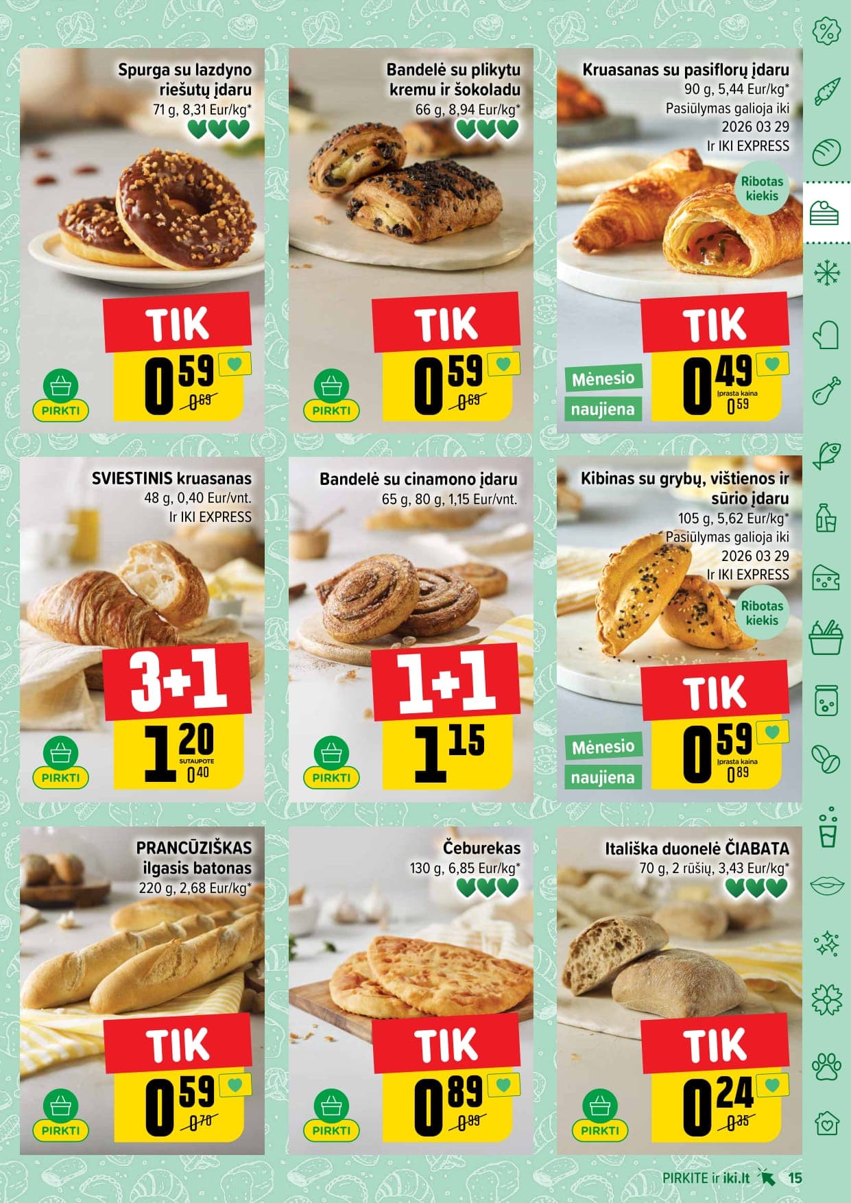 Naujas IKI akcijų ir nuolaidų leidinys Nr. 11 nuo 2026.03.09 iki 2026.03.15 - 15