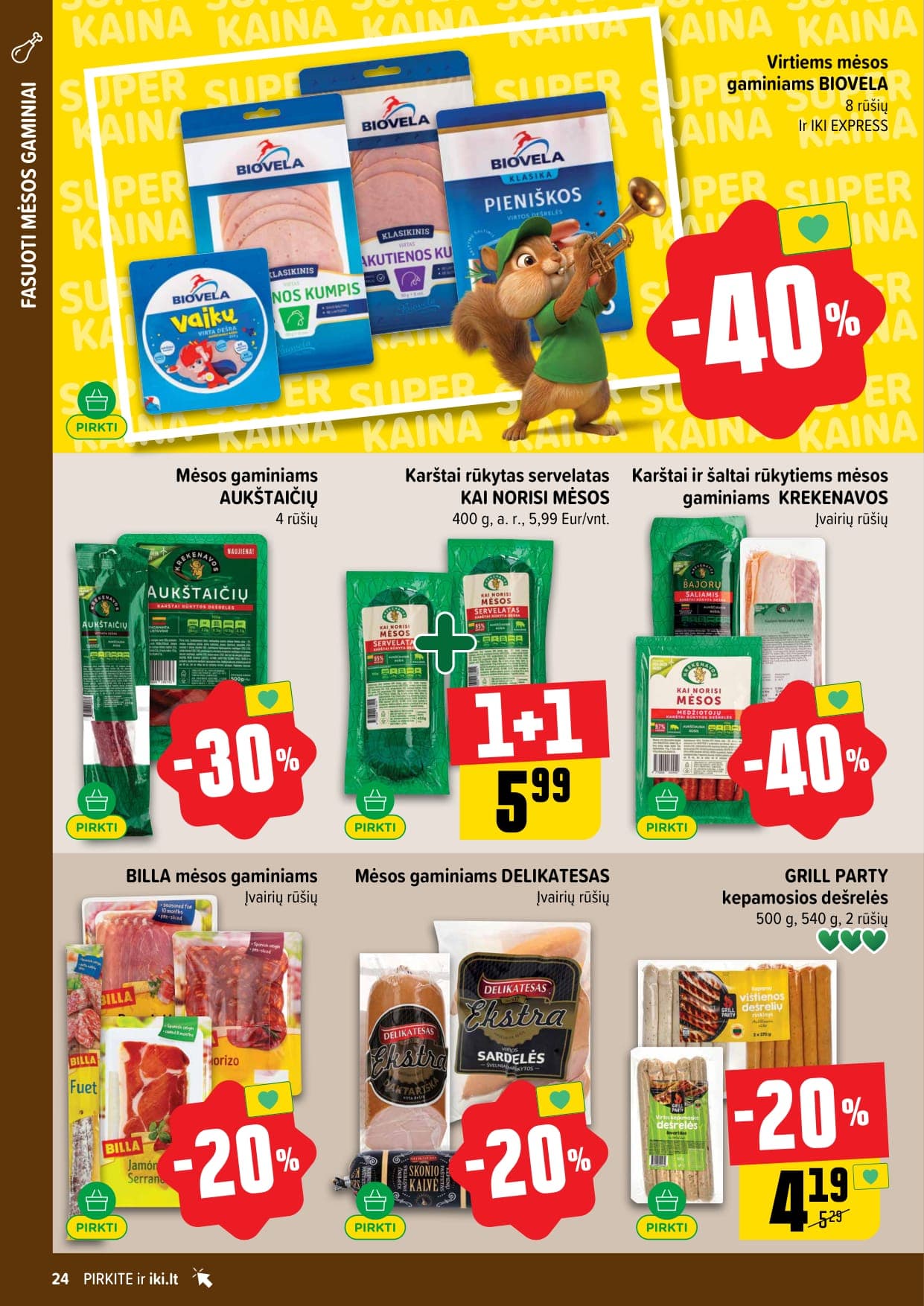 Naujas IKI akcijų ir nuolaidų leidinys Nr. 11 nuo 2026.03.09 iki 2026.03.15 - 24