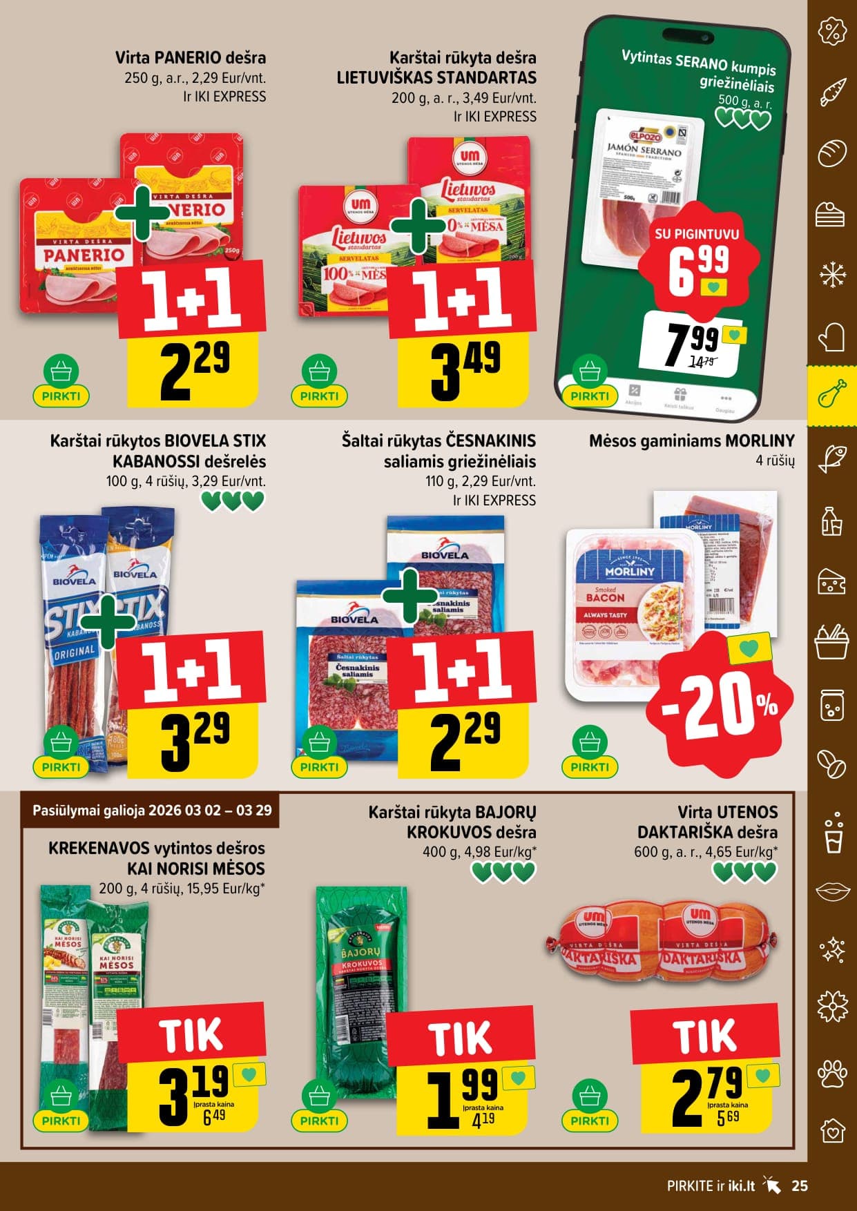 Naujas IKI akcijų ir nuolaidų leidinys Nr. 11 nuo 2026.03.09 iki 2026.03.15 - 25
