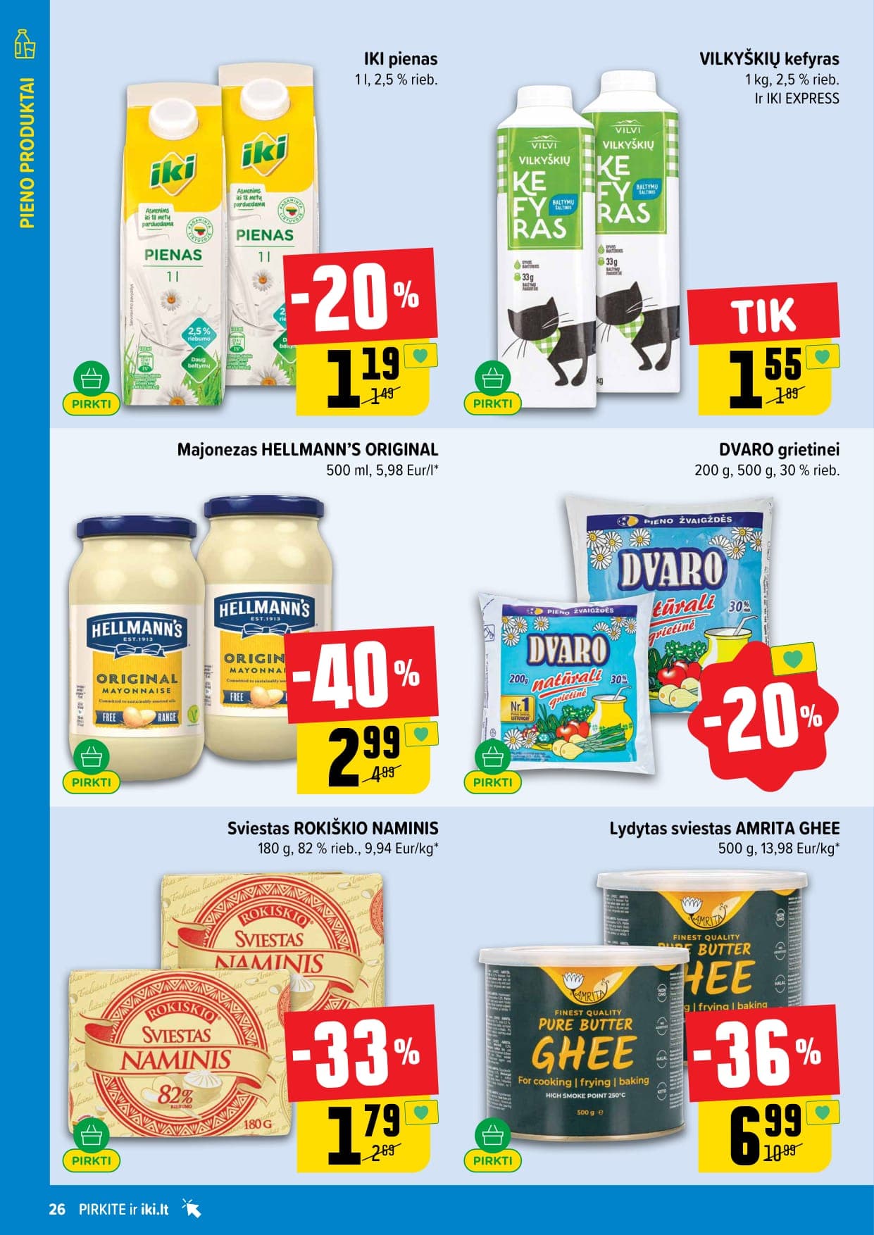 Naujas IKI akcijų ir nuolaidų leidinys Nr. 11 nuo 2026.03.09 iki 2026.03.15 - 26
