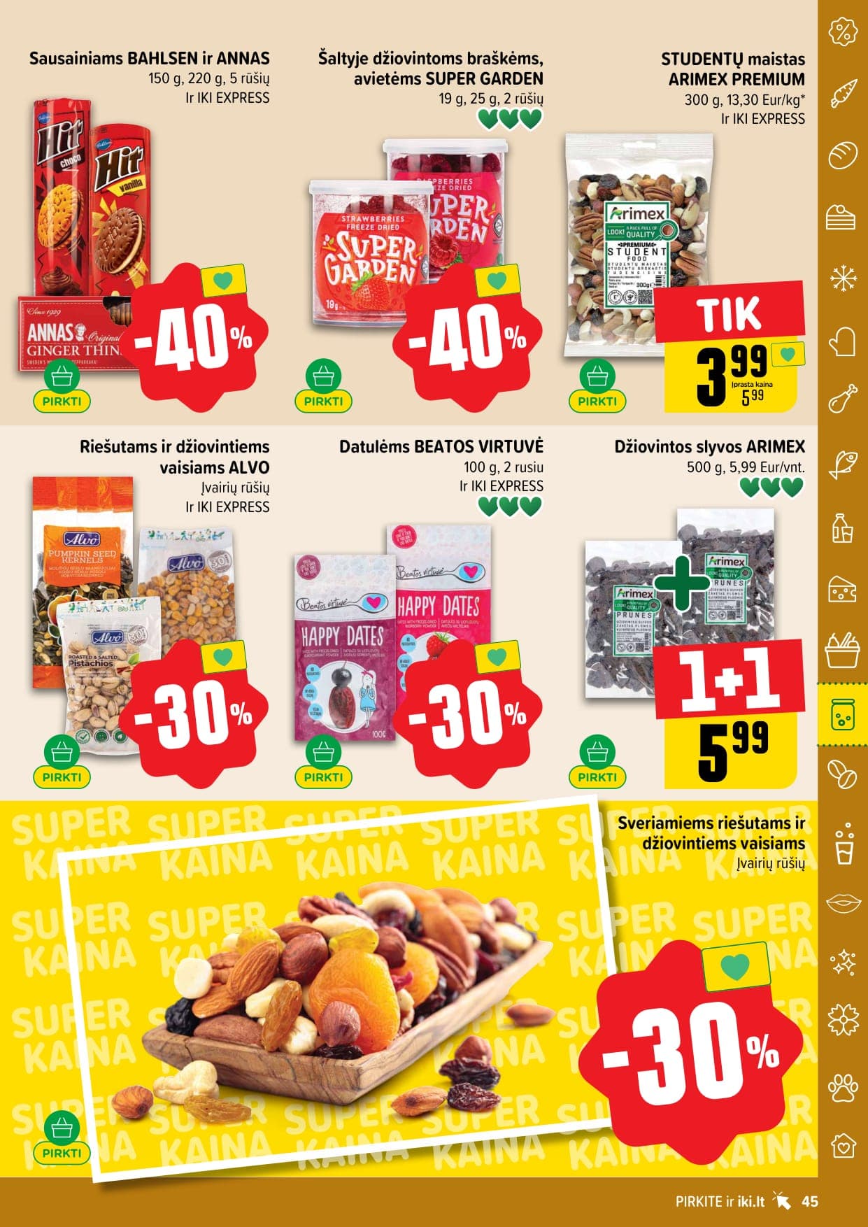 Naujas IKI akcijų ir nuolaidų leidinys Nr. 11 nuo 2026.03.09 iki 2026.03.15 - 45