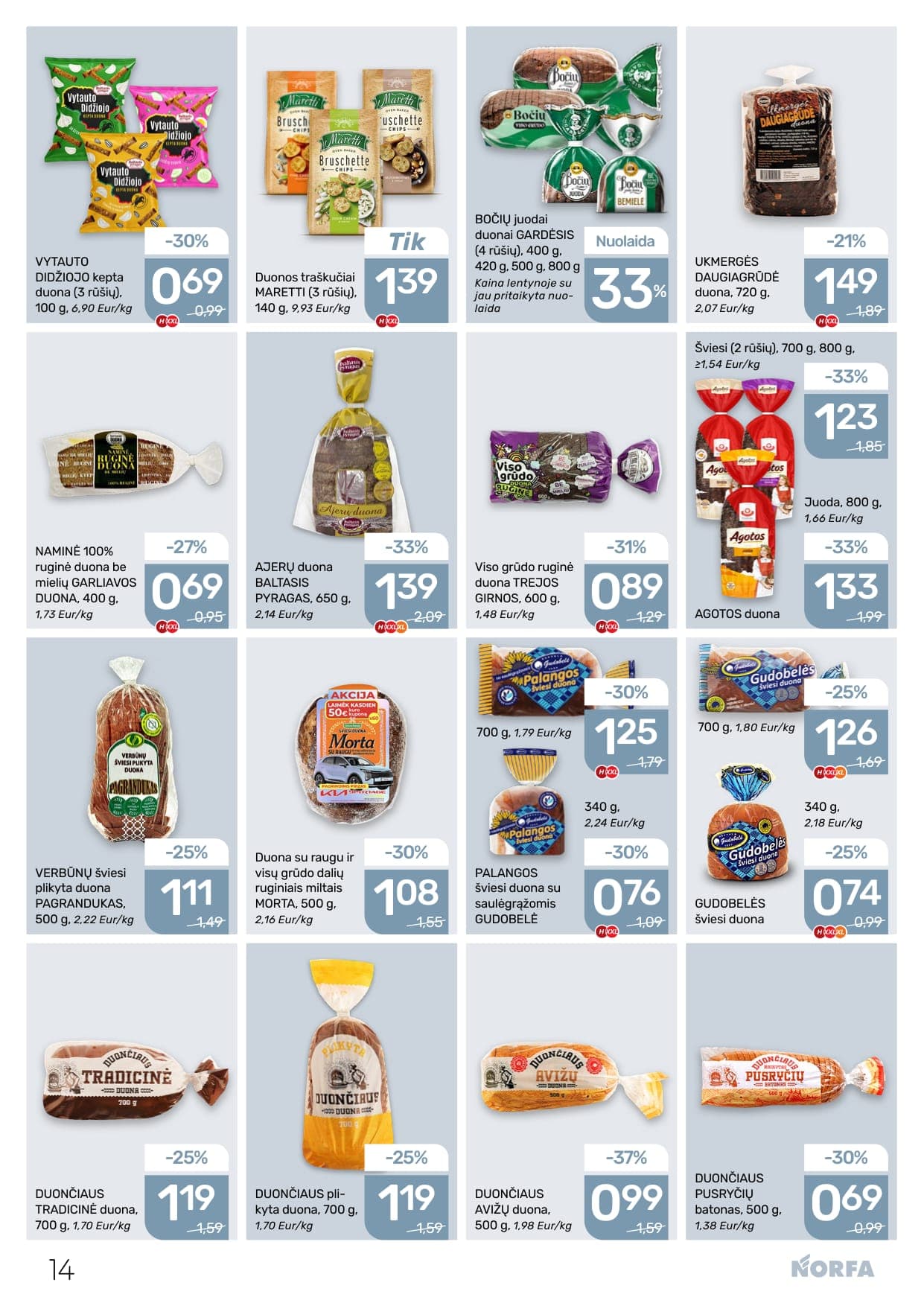 Naujas NORFA akcijų ir nuolaidų leidinys Nr. 5 nuo 2026.03.05 iki 2026.03.18 - 14