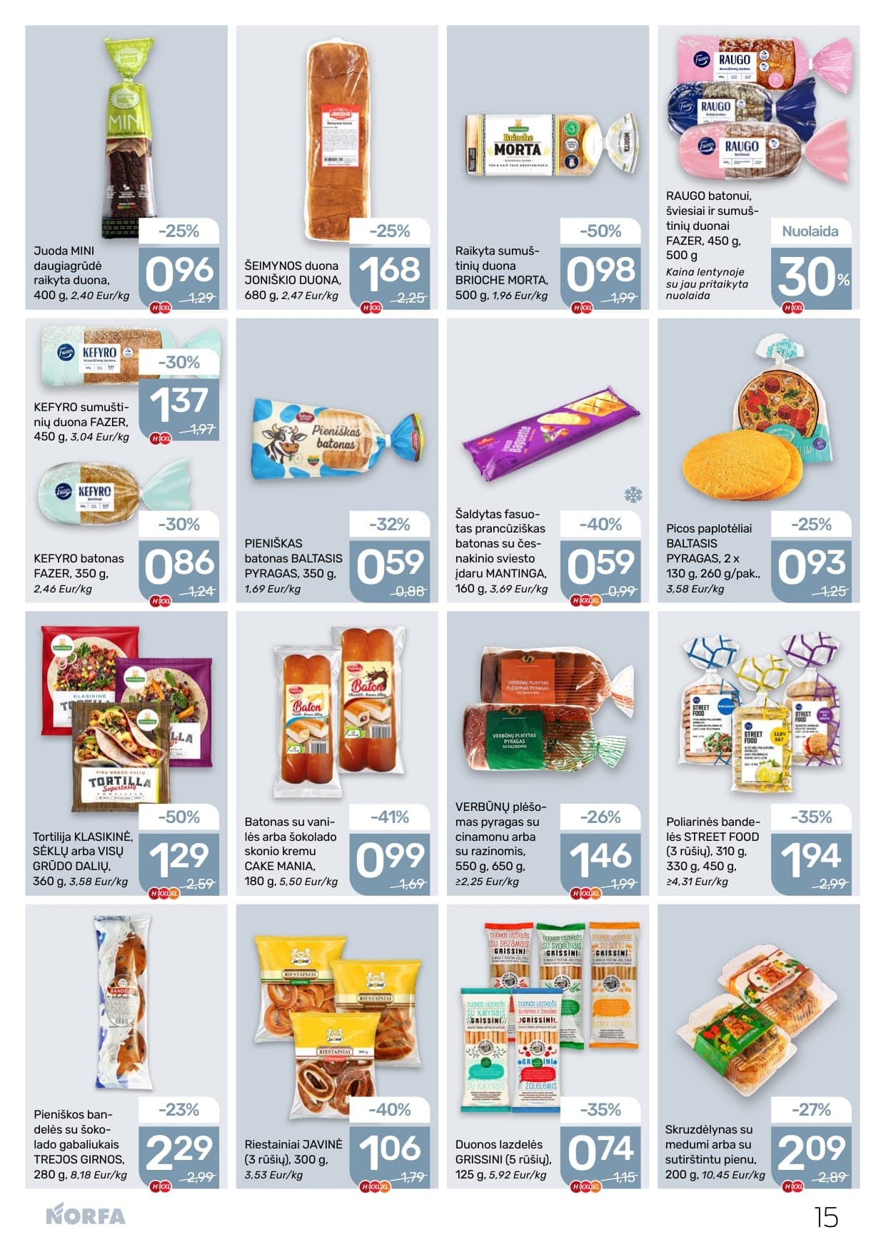 Naujas NORFA akcijų ir nuolaidų leidinys Nr. 5 nuo 2026.03.05 iki 2026.03.18 - 15
