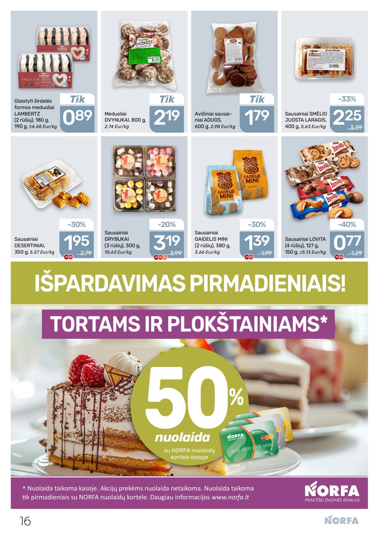 Naujas NORFA akcijų ir nuolaidų leidinys Nr. 5 nuo 2026.03.05 iki 2026.03.18 - 16