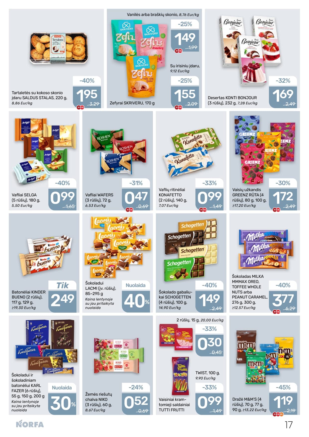 Naujas NORFA akcijų ir nuolaidų leidinys Nr. 5 nuo 2026.03.05 iki 2026.03.18 - 17