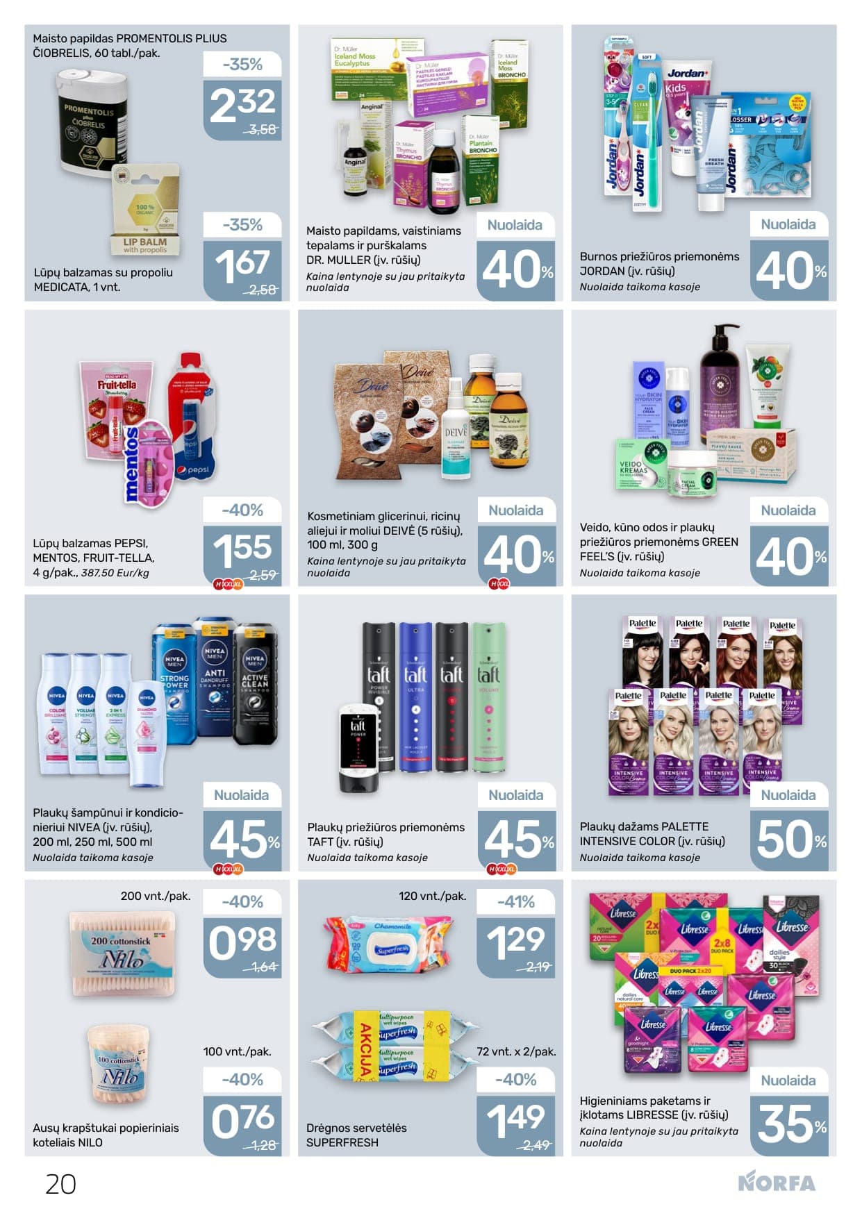 Naujas NORFA akcijų ir nuolaidų leidinys Nr. 5 nuo 2026.03.05 iki 2026.03.18 - 20