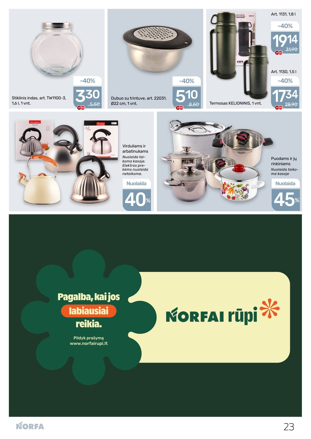 Naujas NORFA akcijų ir nuolaidų leidinys Nr. 5 nuo 2026.03.05 iki 2026.03.18 - 23