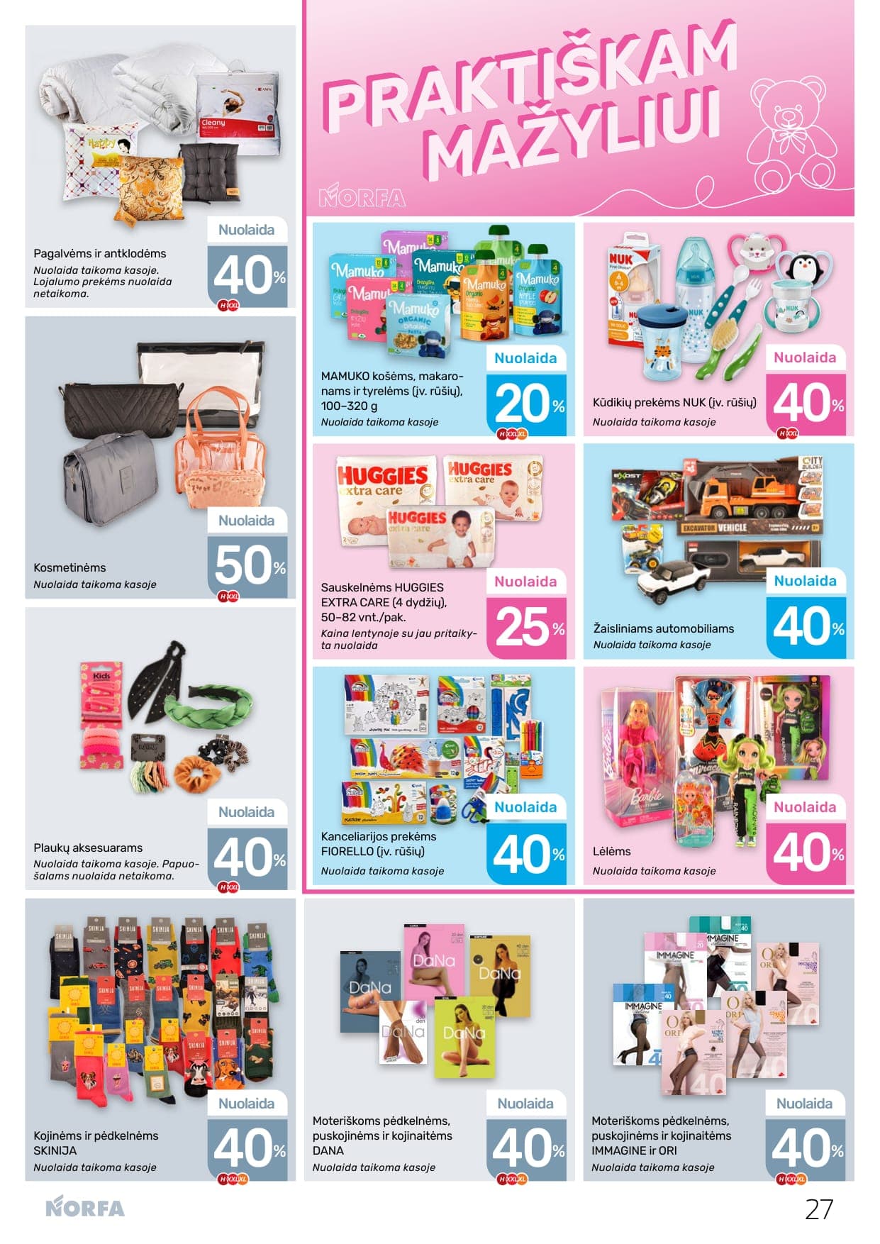 Naujas NORFA akcijų ir nuolaidų leidinys Nr. 5 nuo 2026.03.05 iki 2026.03.18 - 27