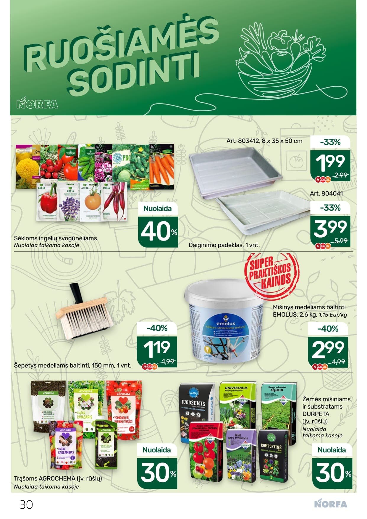 Naujas NORFA akcijų ir nuolaidų leidinys Nr. 5 nuo 2026.03.05 iki 2026.03.18 - 30