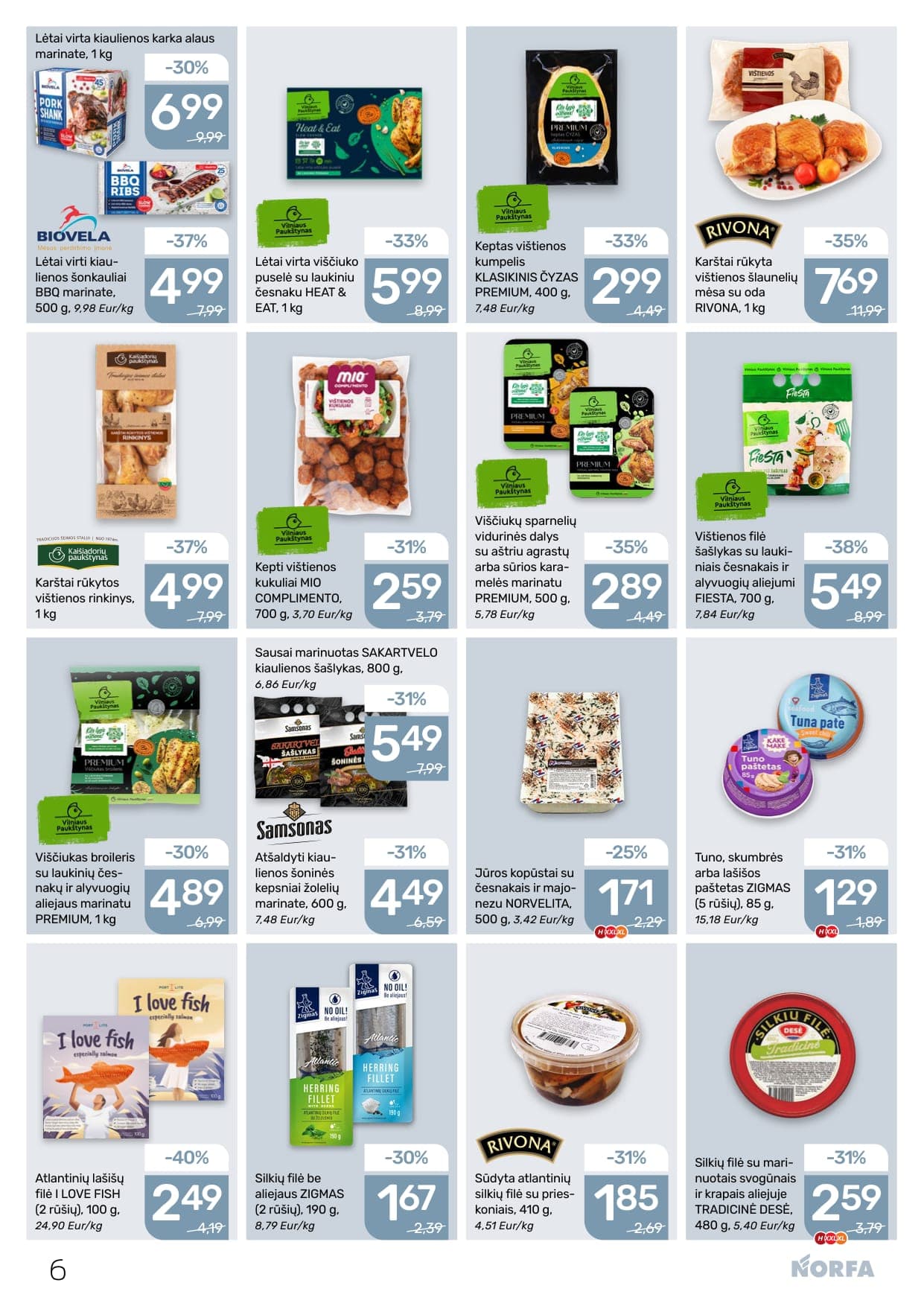 Naujas NORFA akcijų ir nuolaidų leidinys Nr. 5 nuo 2026.03.05 iki 2026.03.18 - 6