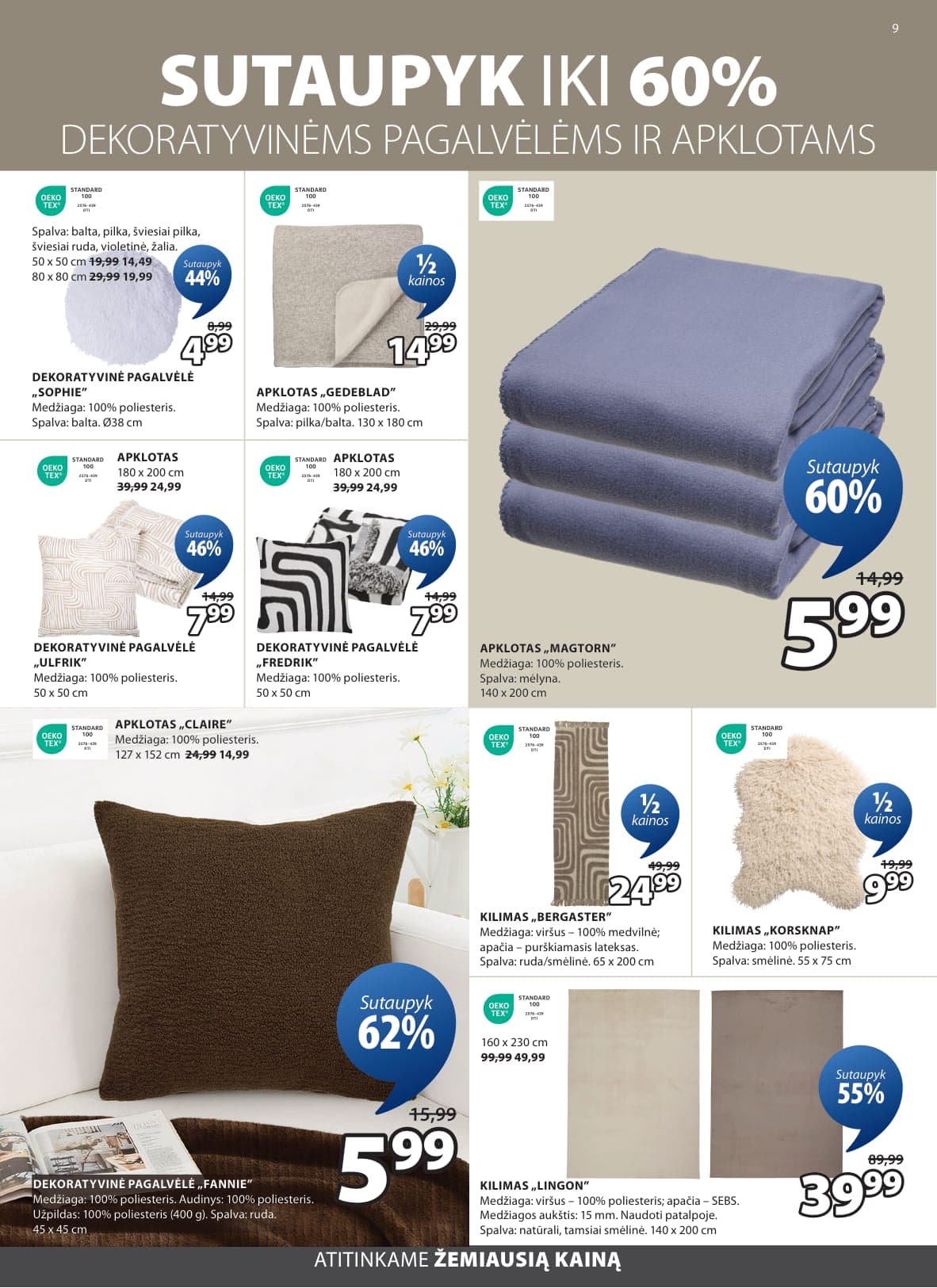 Naujas JYSK akcijų ir nuolaidų leidinys nuo 2026.03.03 iki 2026.03.16 - 10