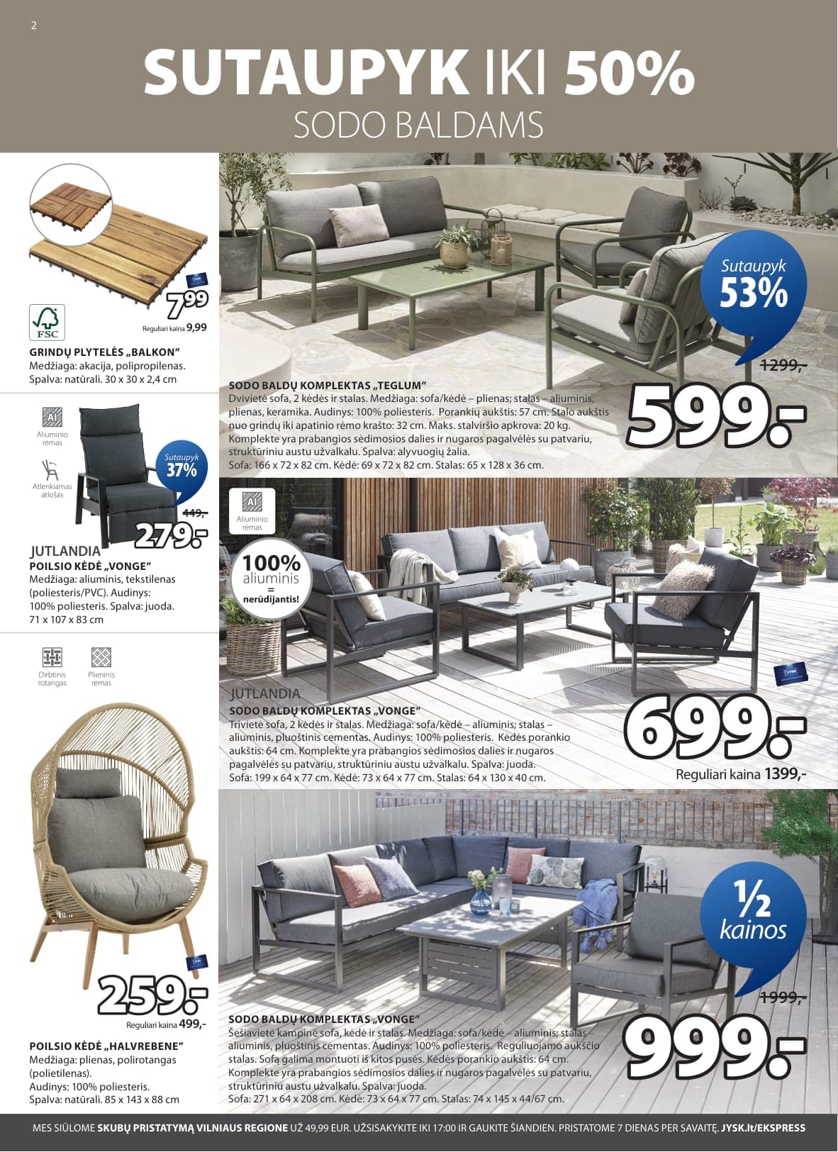 Naujas JYSK akcijų ir nuolaidų leidinys nuo 2026.03.03 iki 2026.03.16 - 3