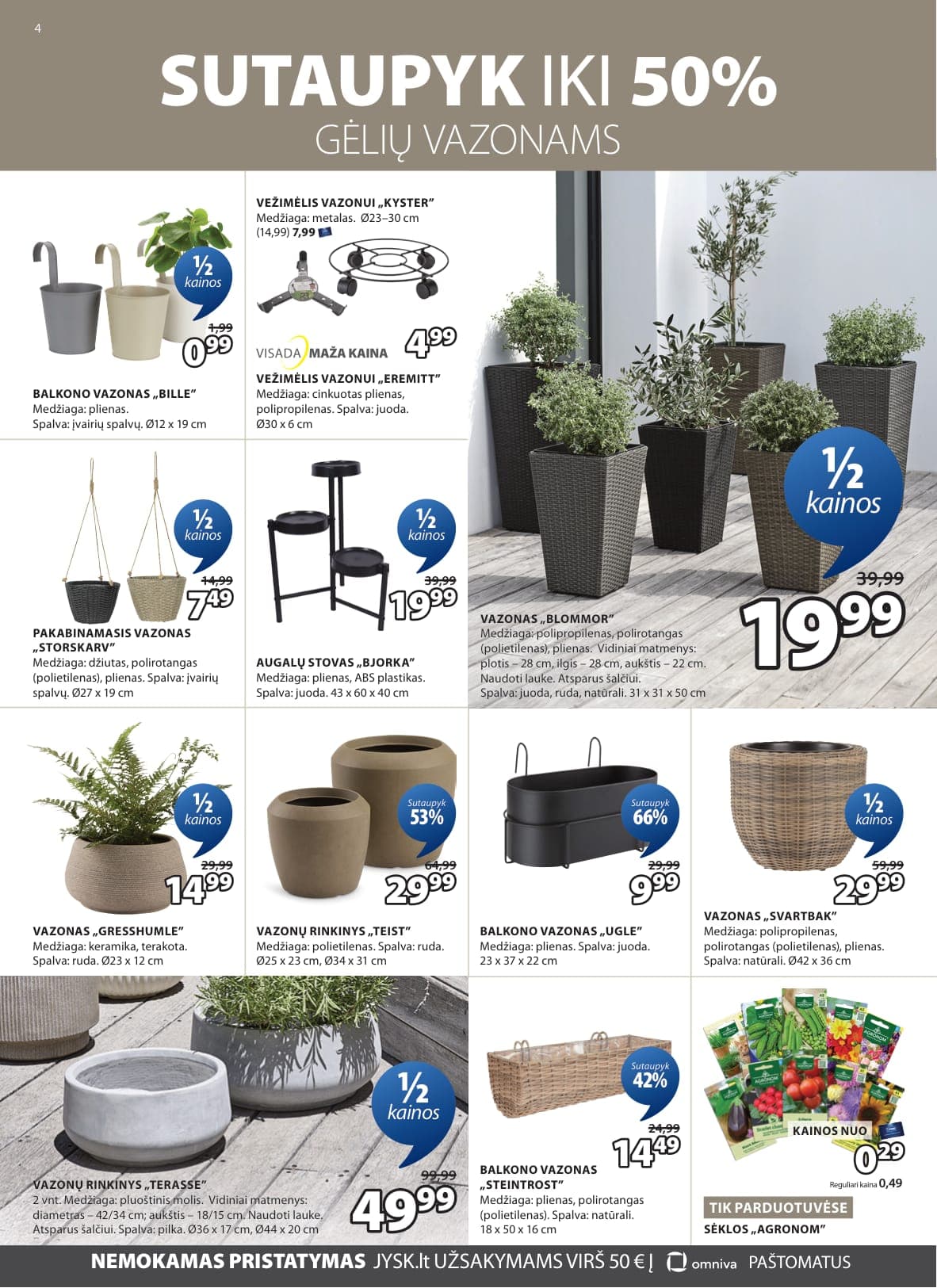 Naujas JYSK akcijų ir nuolaidų leidinys nuo 2026.03.03 iki 2026.03.16 - 5