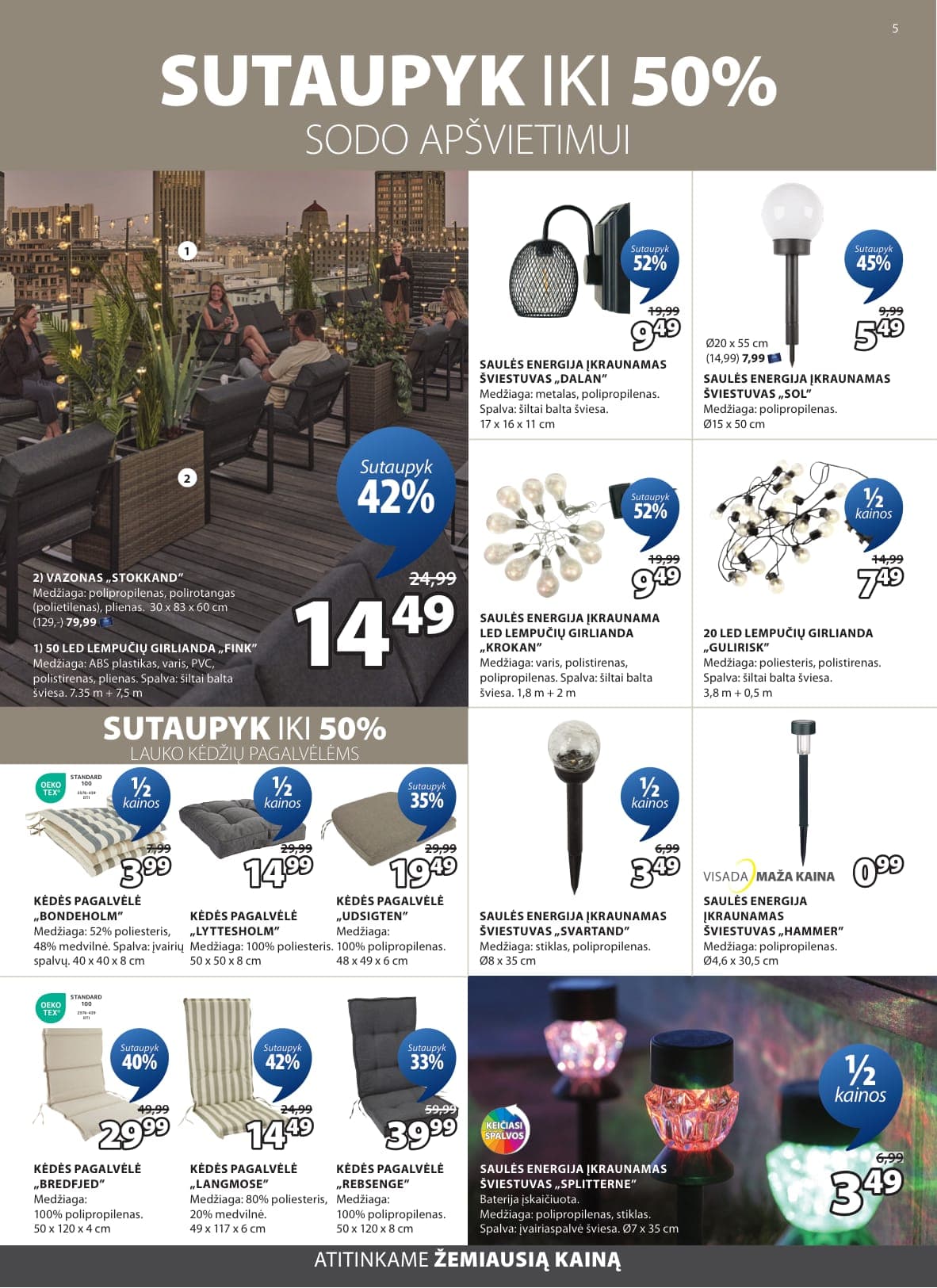 Naujas JYSK akcijų ir nuolaidų leidinys nuo 2026.03.03 iki 2026.03.16 - 6