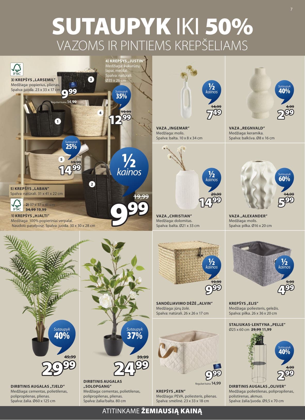 Naujas JYSK akcijų ir nuolaidų leidinys nuo 2026.03.03 iki 2026.03.16 - 8