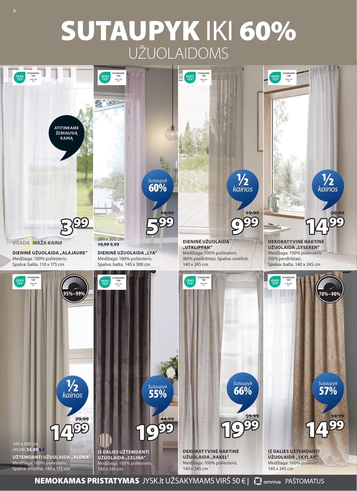 Naujas JYSK akcijų ir nuolaidų leidinys nuo 2026.03.03 iki 2026.03.16 - 9