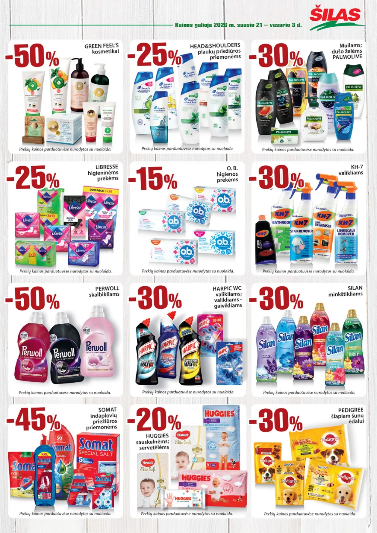 ŠILAS akcijų ir nuolaidų leidinys Nr. 2 nuo 2026.01.21 iki 2026.02.03