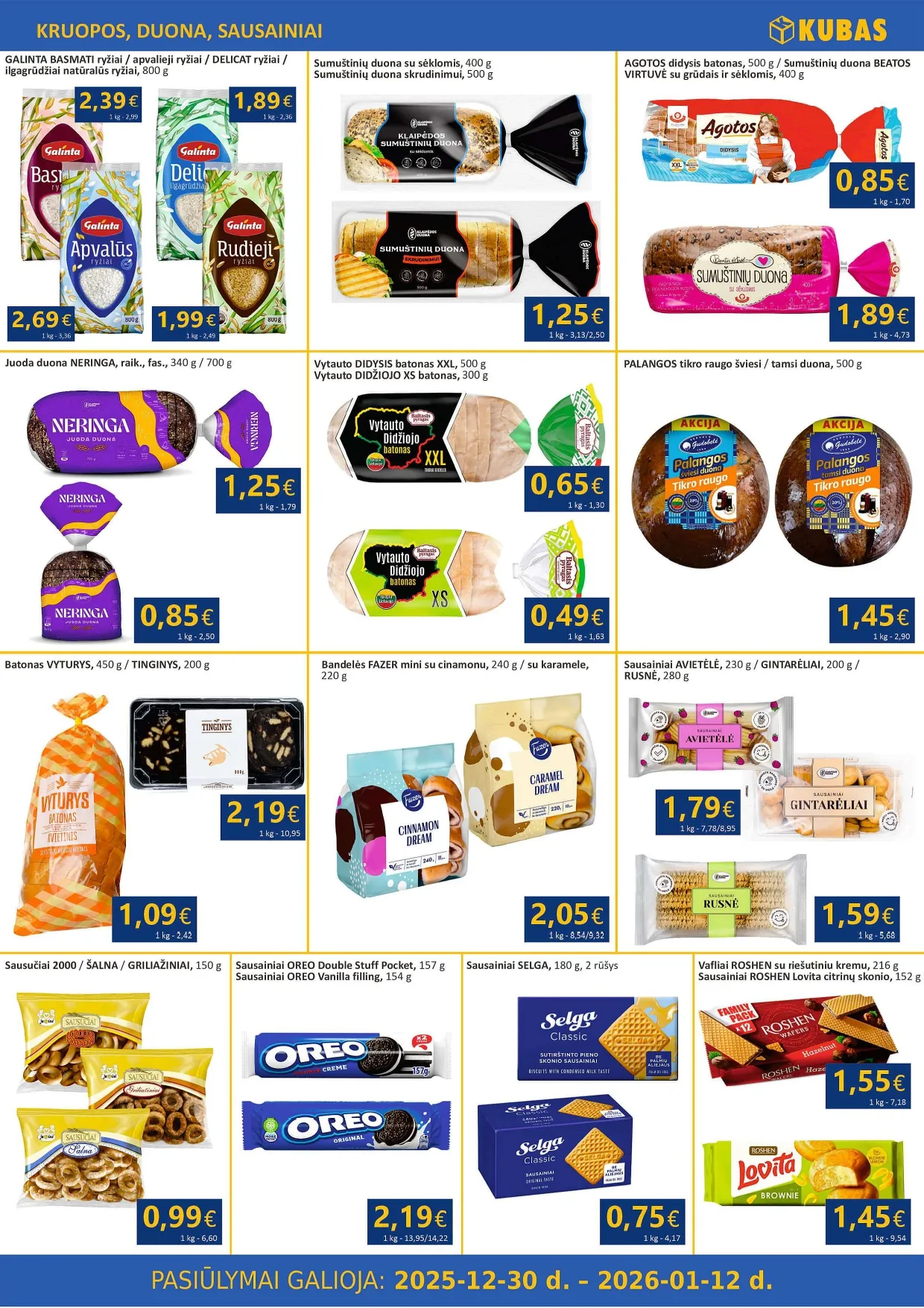 KUBAS akcijų ir nuolaidų leidinys nuo 2025.12.30 iki 2026.01.12 - 5