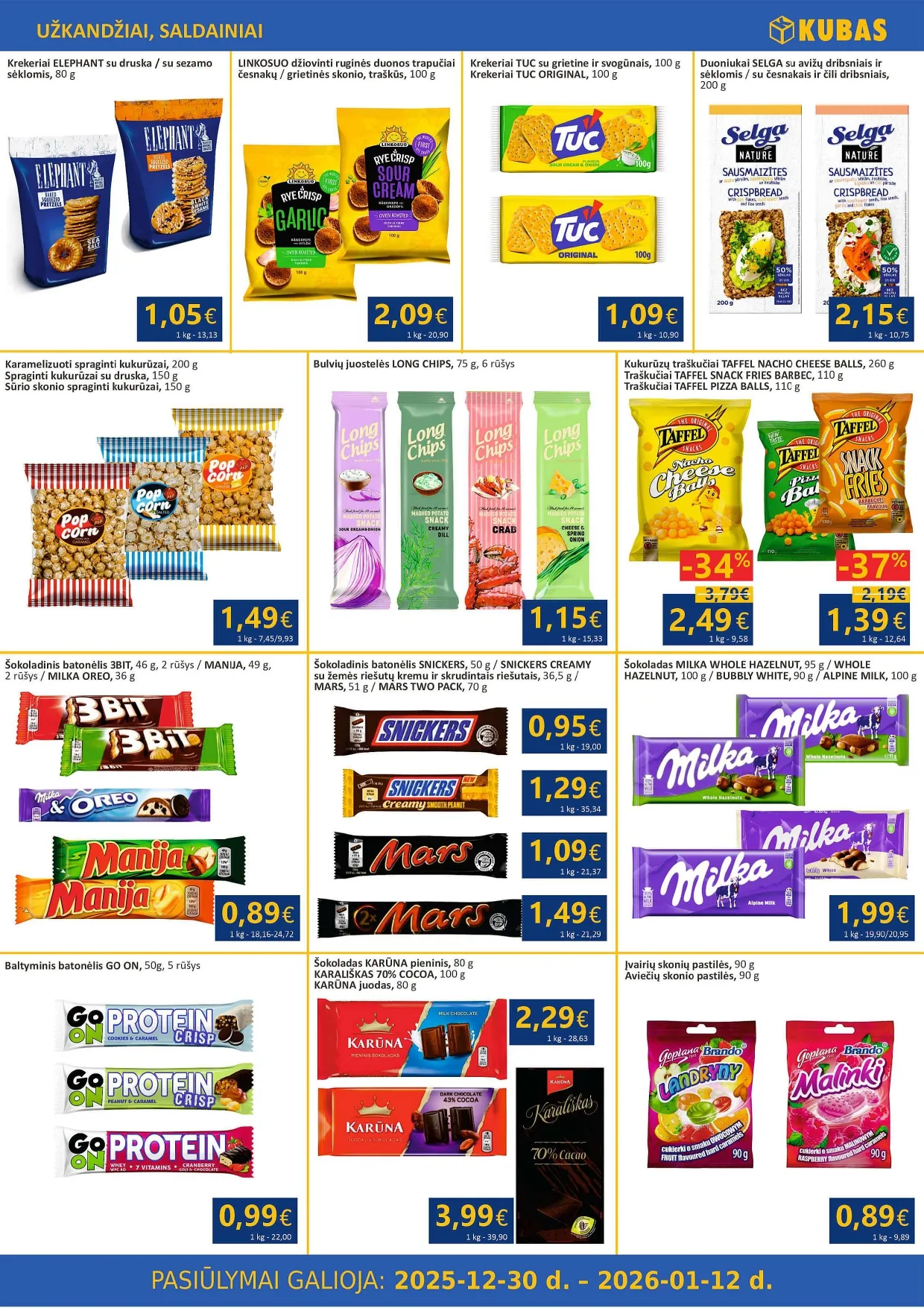 KUBAS akcijų ir nuolaidų leidinys nuo 2025.12.30 iki 2026.01.12 - 6