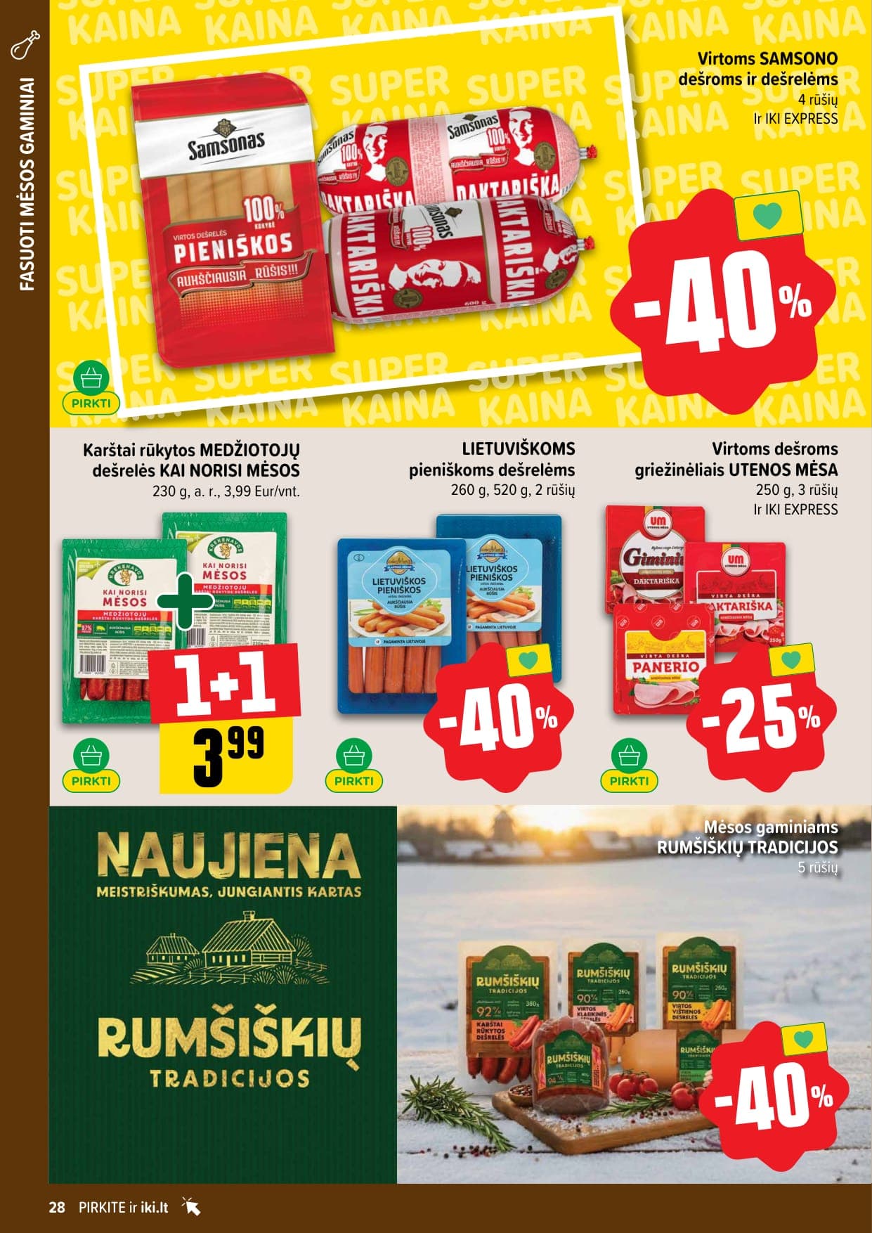 IKI akcijų ir nuolaidų leidinys Nr. 9 nuo 2026.02.23 iki 2026.03.01 - 28