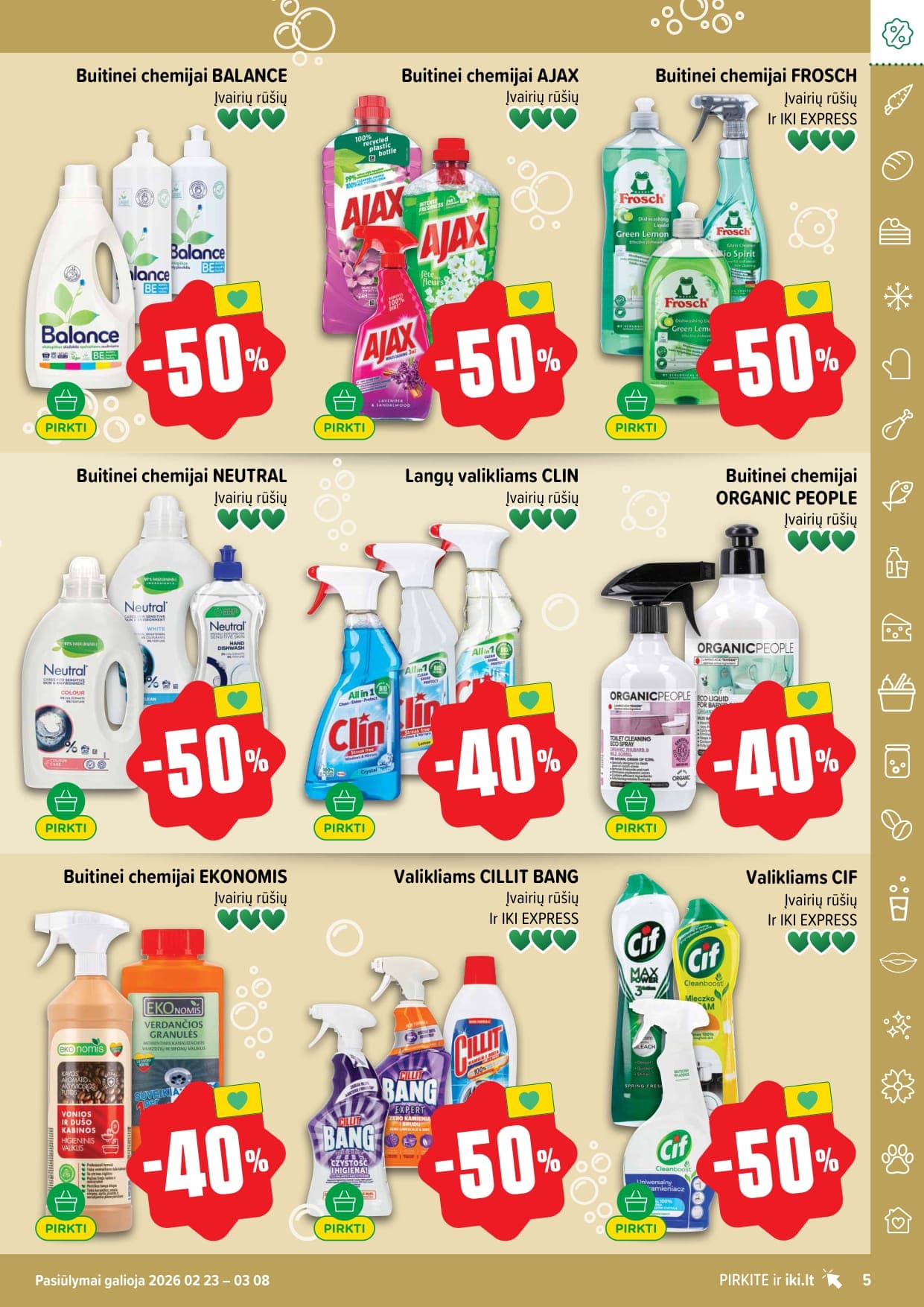 IKI akcijų ir nuolaidų leidinys Nr. 9 nuo 2026.02.23 iki 2026.03.01 - 5