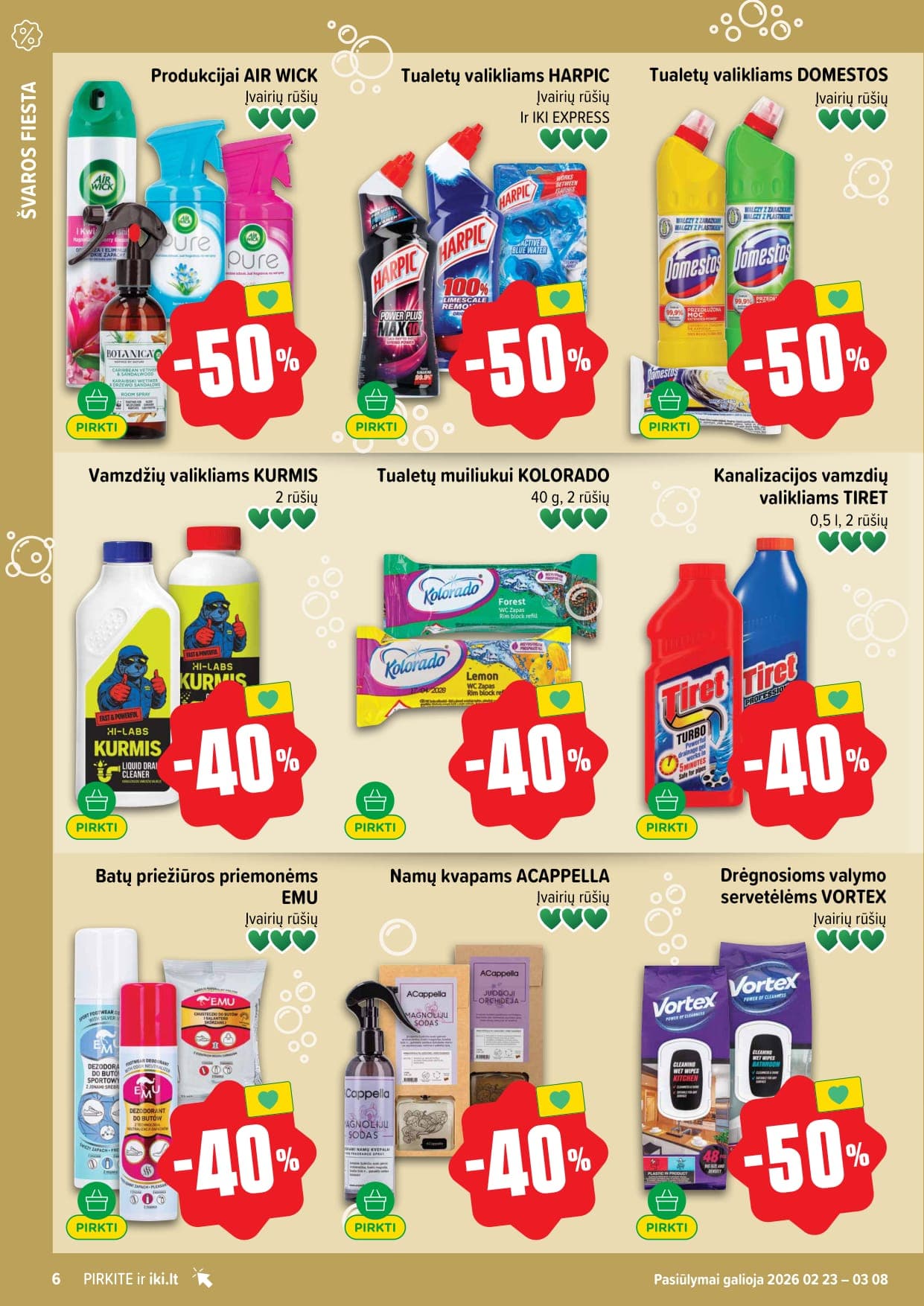 IKI akcijų ir nuolaidų leidinys Nr. 9 nuo 2026.02.23 iki 2026.03.01 - 6