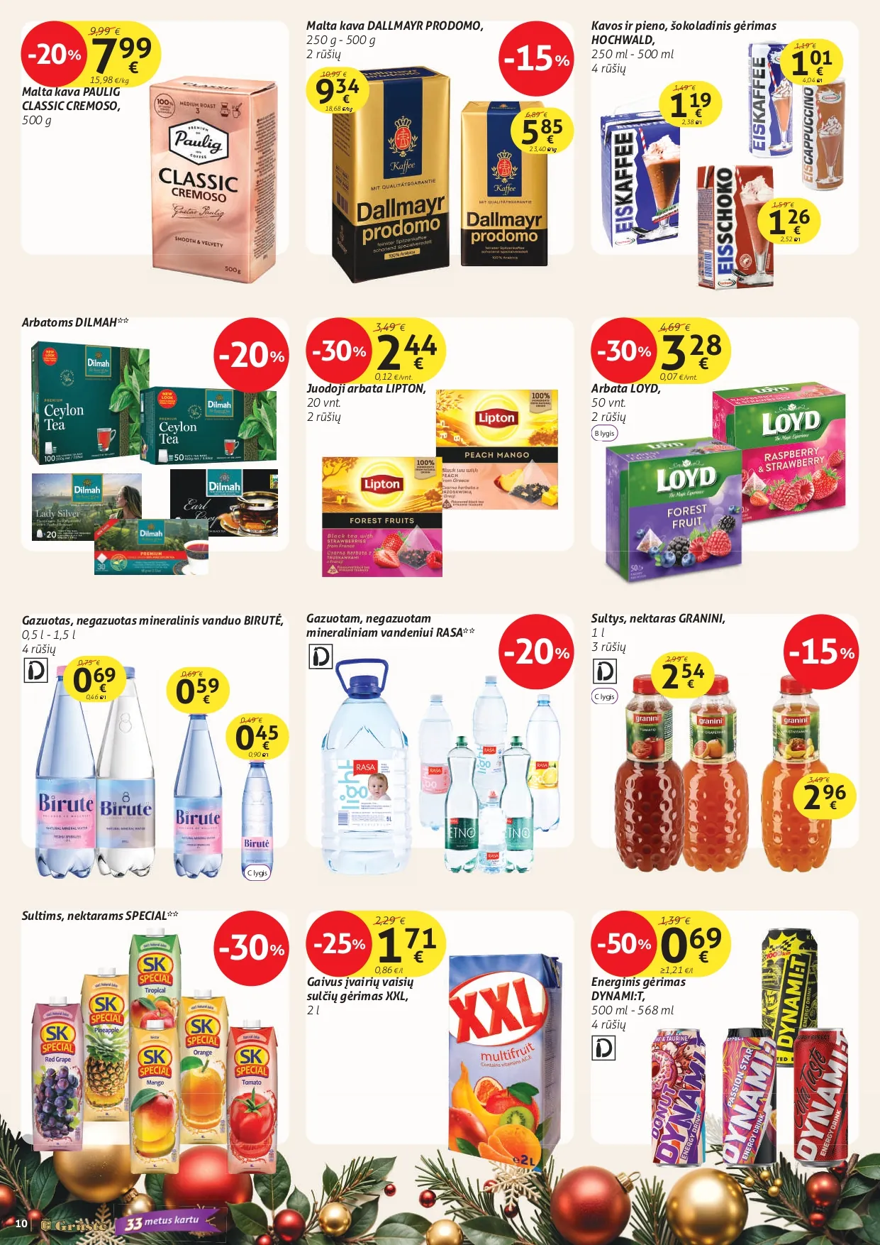 GRŪSTĖ akcijų ir nuolaidų leidinys Nr. 32 nuo 2025.12.01 iki 2025.12.10