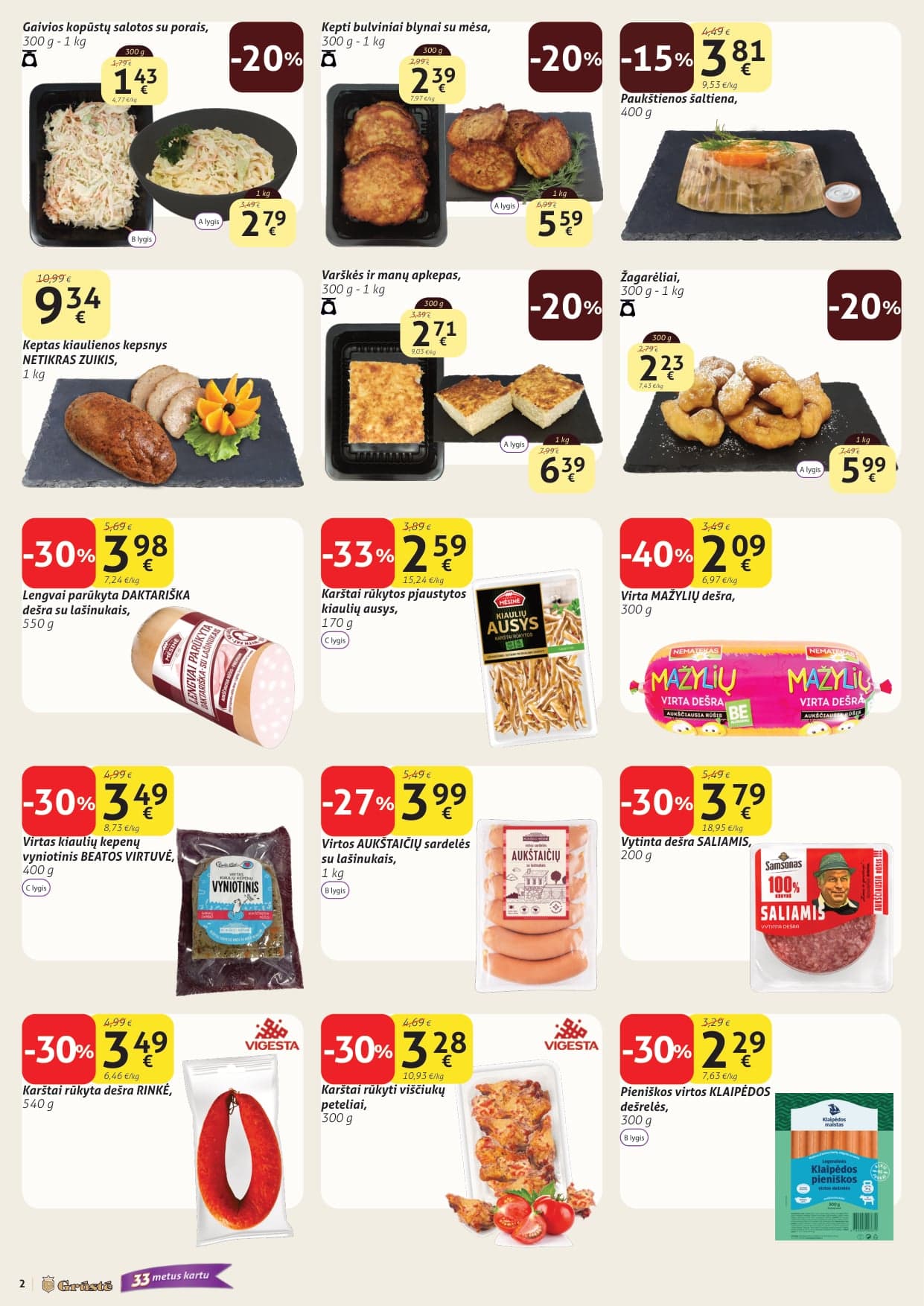GRŪSTĖ akcijų ir nuolaidų leidinys Nr. 4 nuo 2026.02.01 iki 2026.02.10 - 2