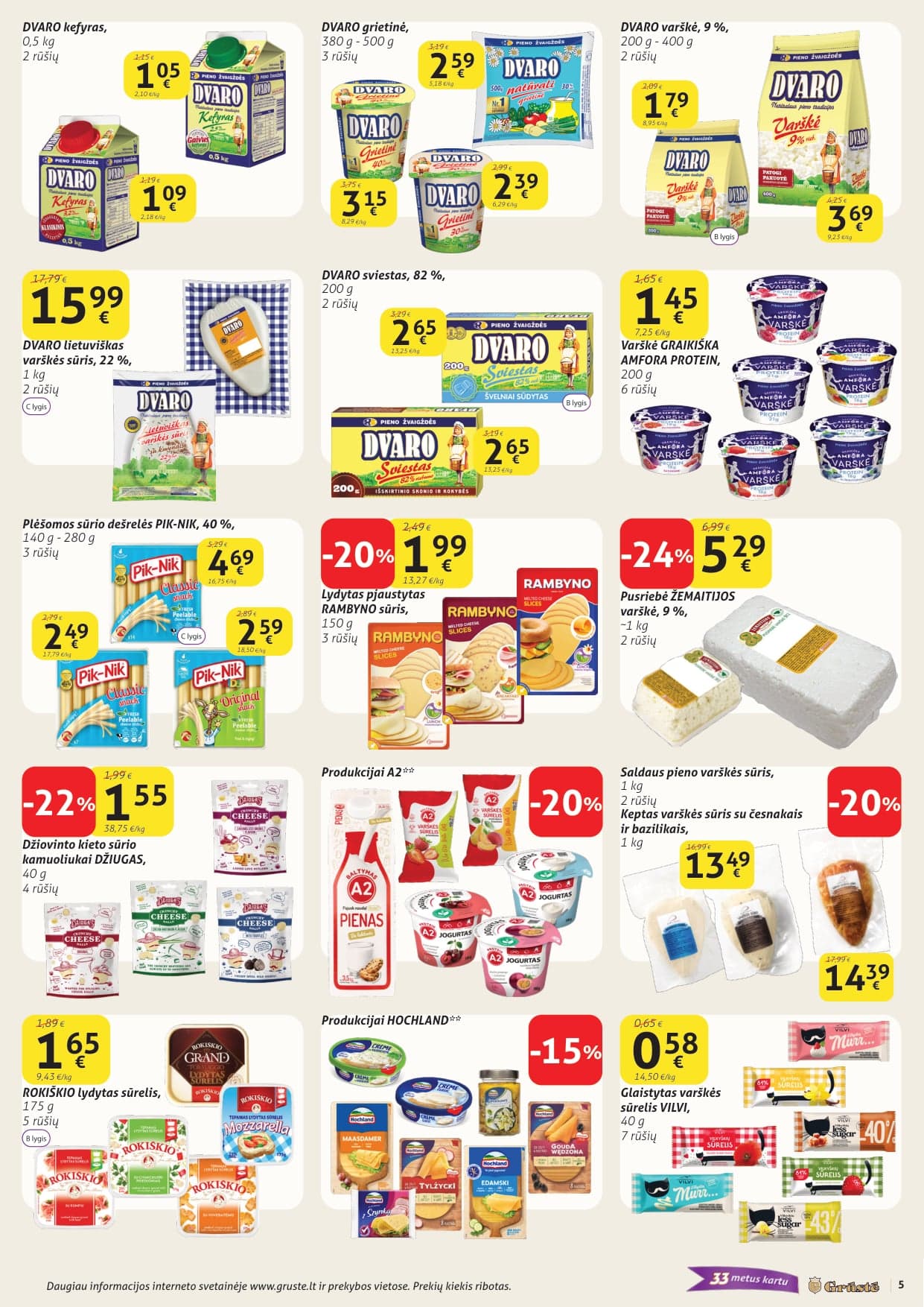 GRŪSTĖ akcijų ir nuolaidų leidinys Nr. 4 nuo 2026.02.01 iki 2026.02.10