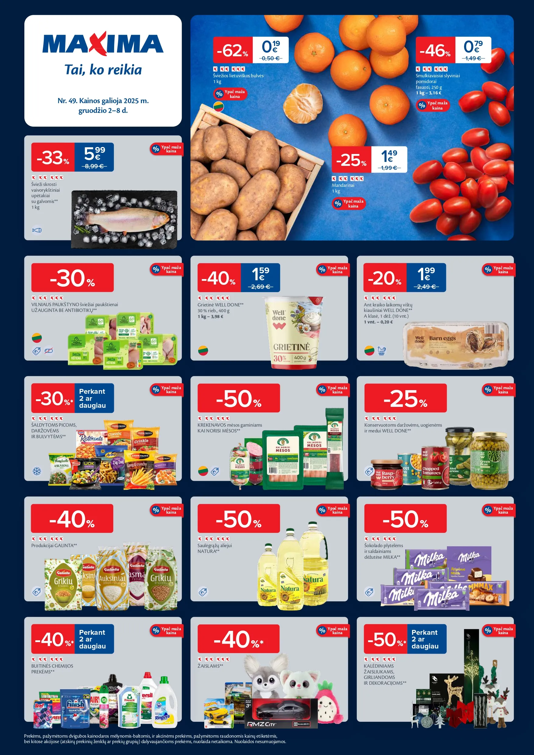 MAXIMA akcijų ir nuolaidų leidinys Nr.49 nuo 2025.12.02 iki 2025.12.08 - 1