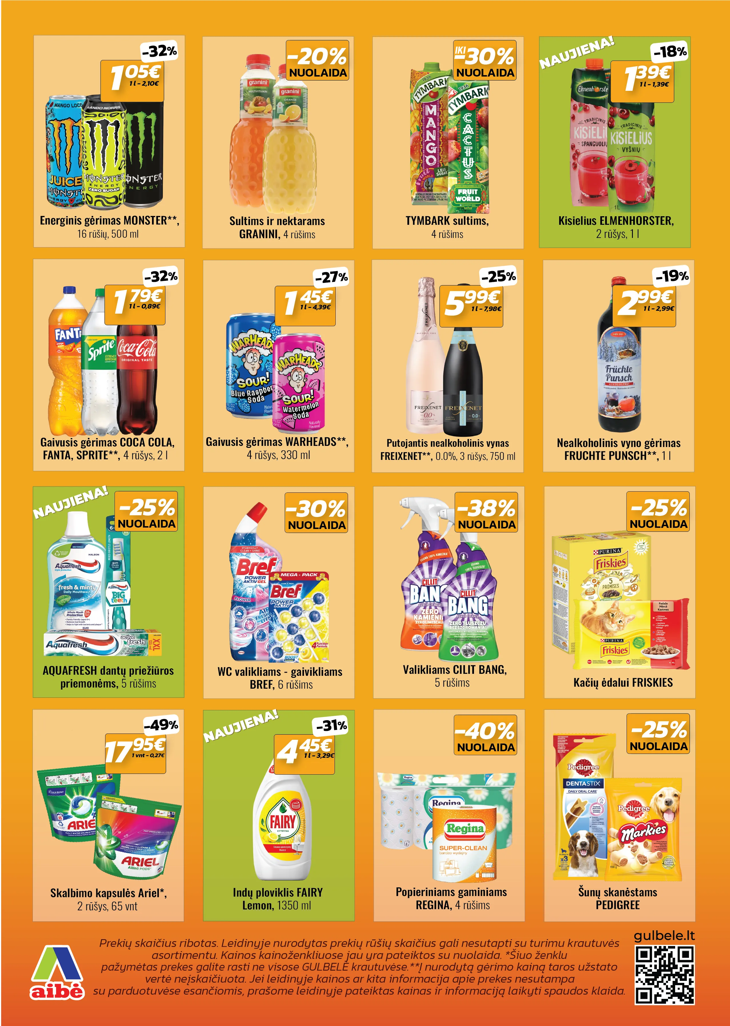 GULBELĖ akcijų ir nuolaidų leidinys Nr.21 nuo 2025.11.20 iki 2025.12.10