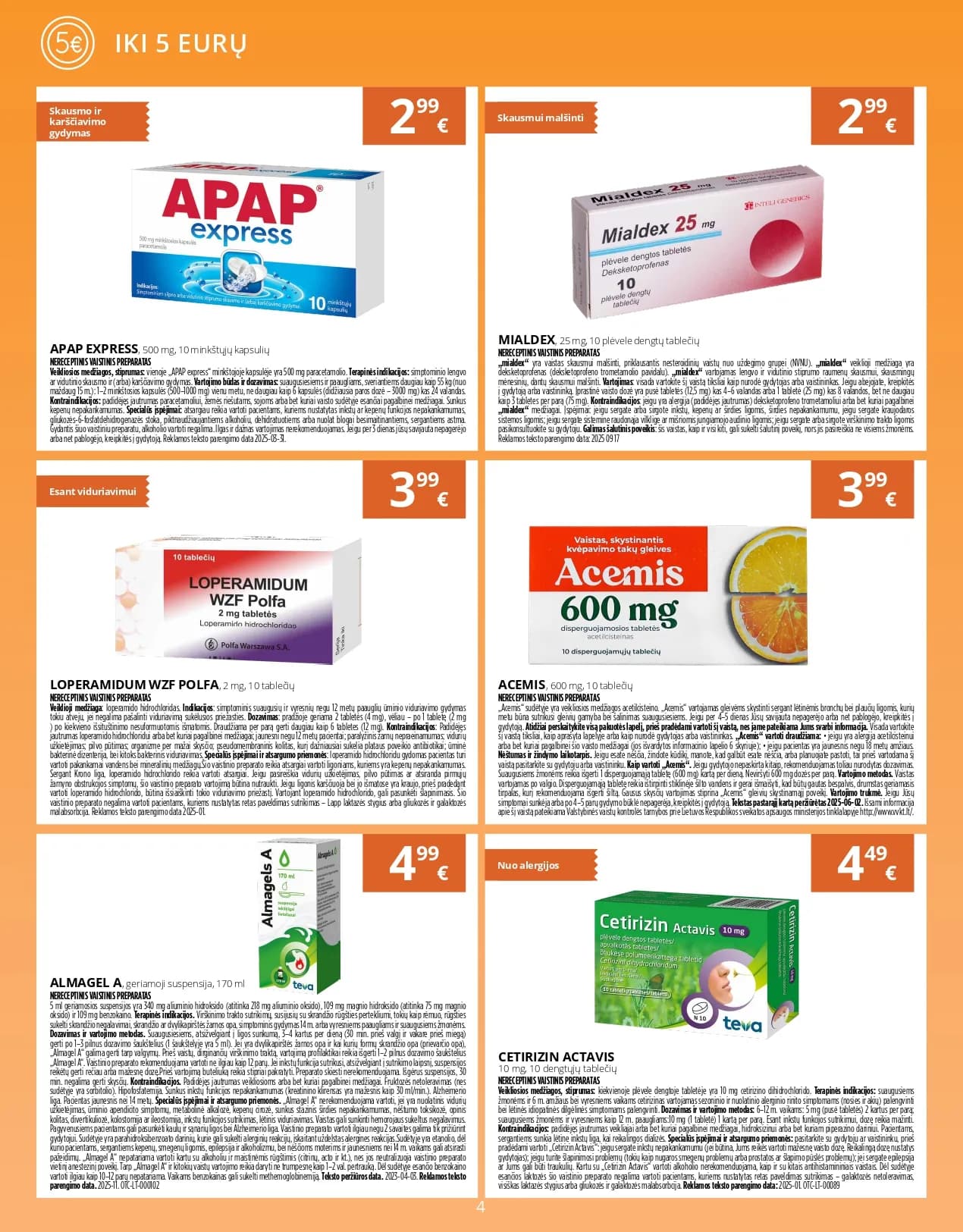 NORFA VAISTINĖ akcijų ir nuolaidų ledinys nuo 2026.02.01 iki 2026.02.28 - 4