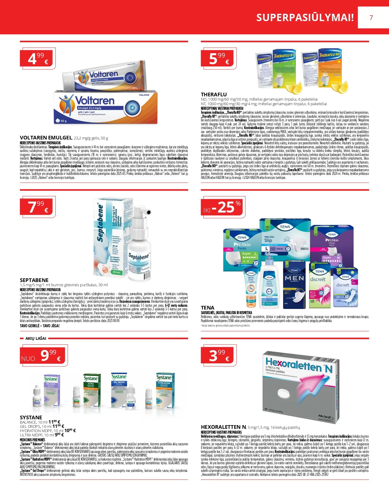 NORFA VAISTINĖ akcijų ir nuolaidų ledinys nuo 2026.02.01 iki 2026.02.28 - 7