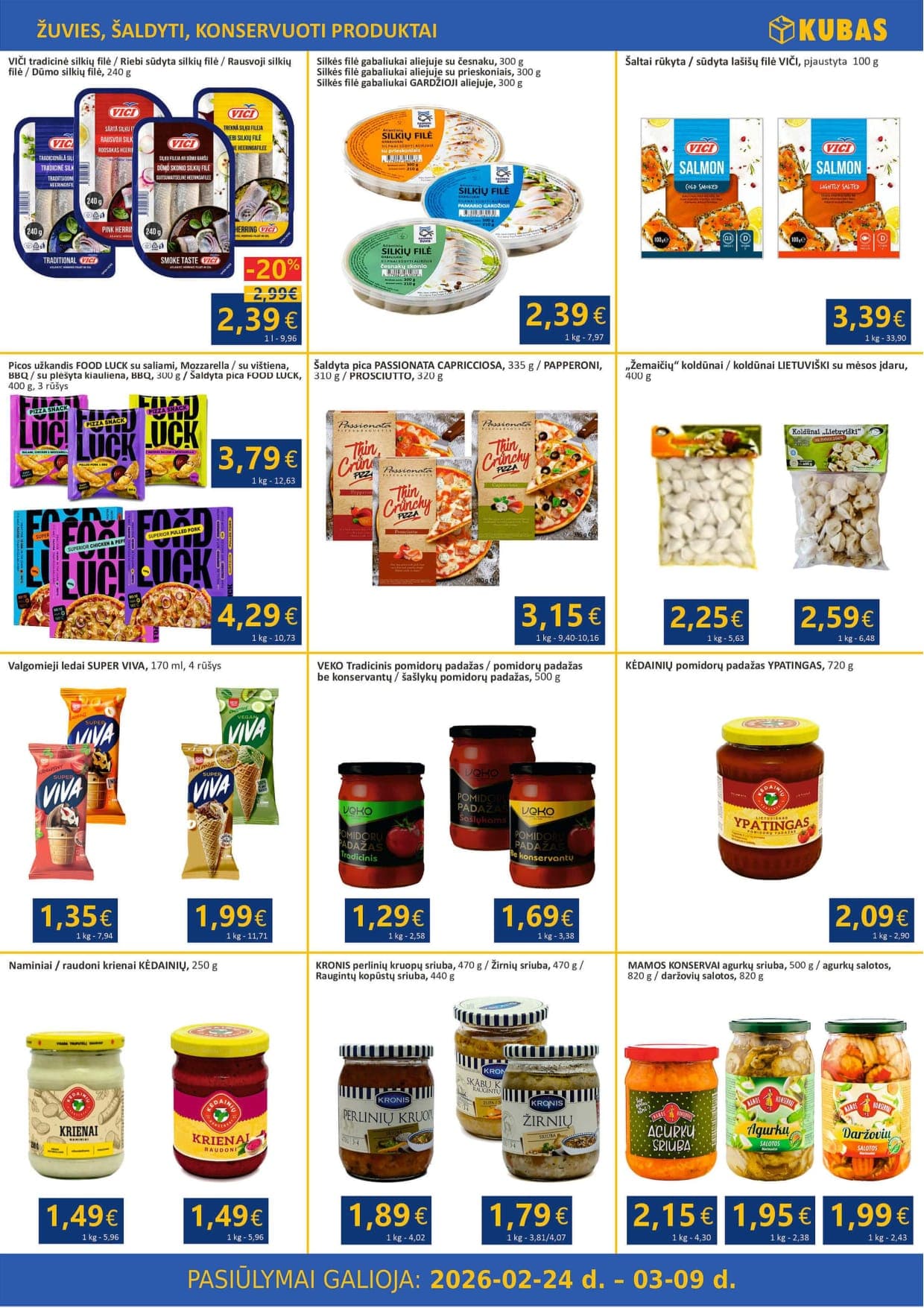 KUBAS akcijų ir nuolaidų leidinys nuo 2026.02.24 iki 2026.03.09 - 4