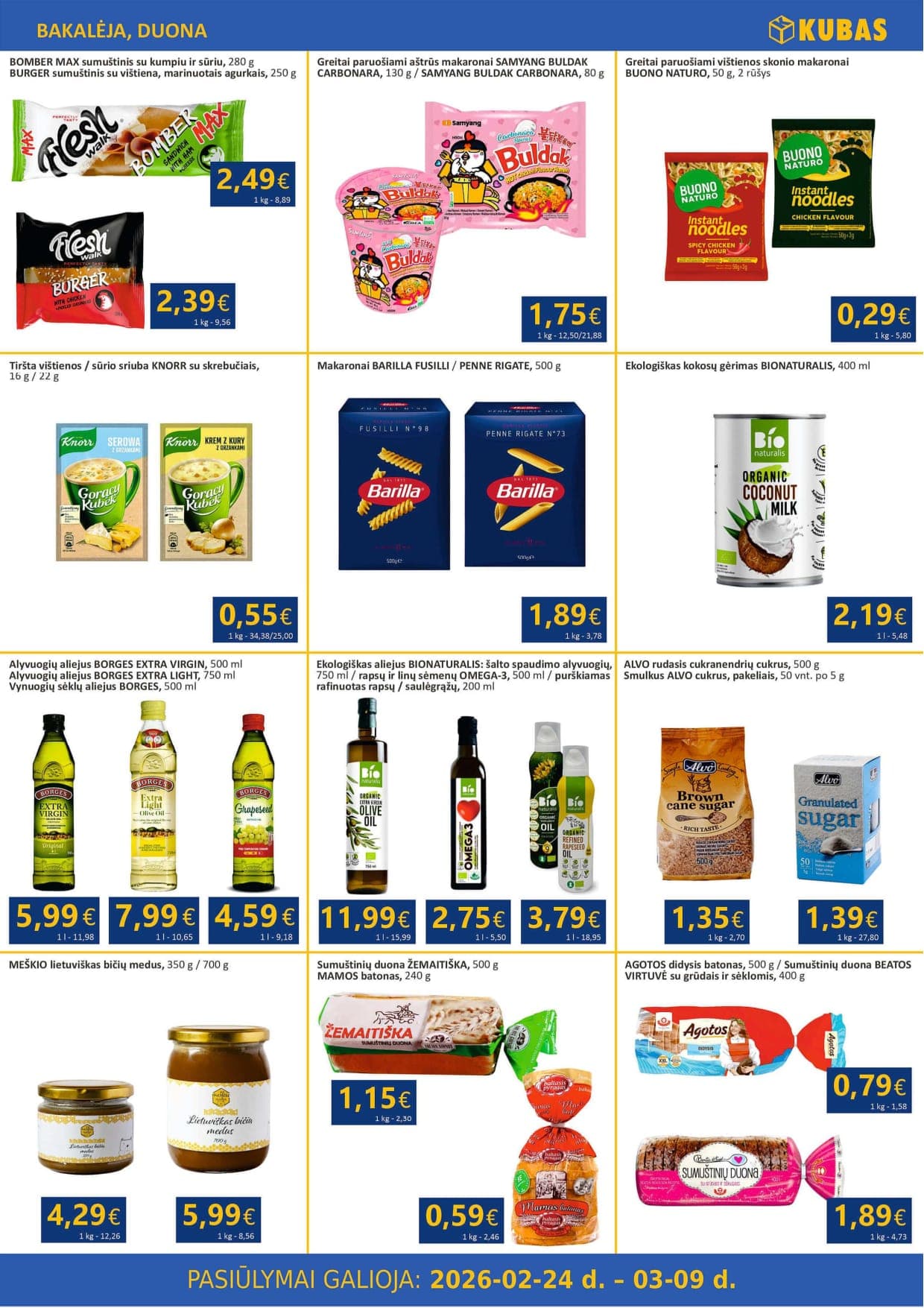 KUBAS akcijų ir nuolaidų leidinys nuo 2026.02.24 iki 2026.03.09 - 5