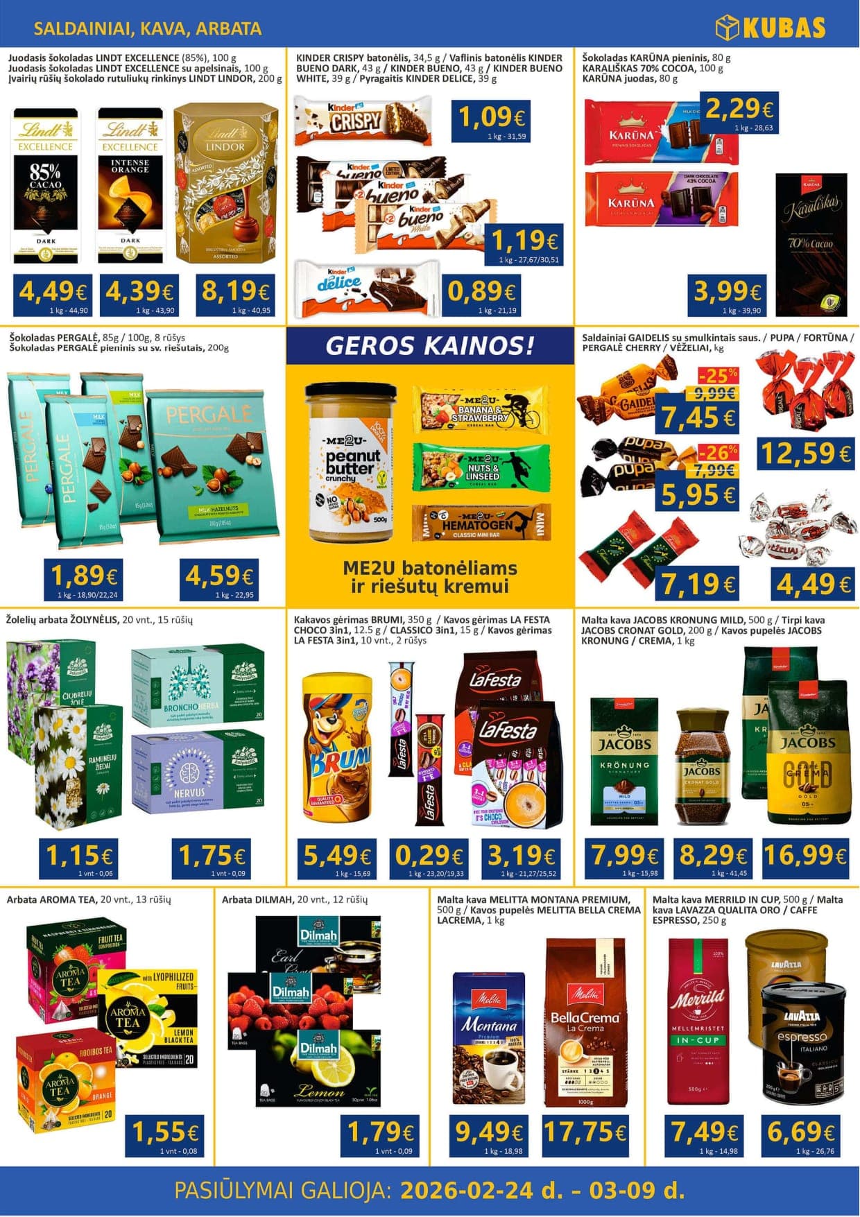KUBAS akcijų ir nuolaidų leidinys nuo 2026.02.24 iki 2026.03.09 - 8