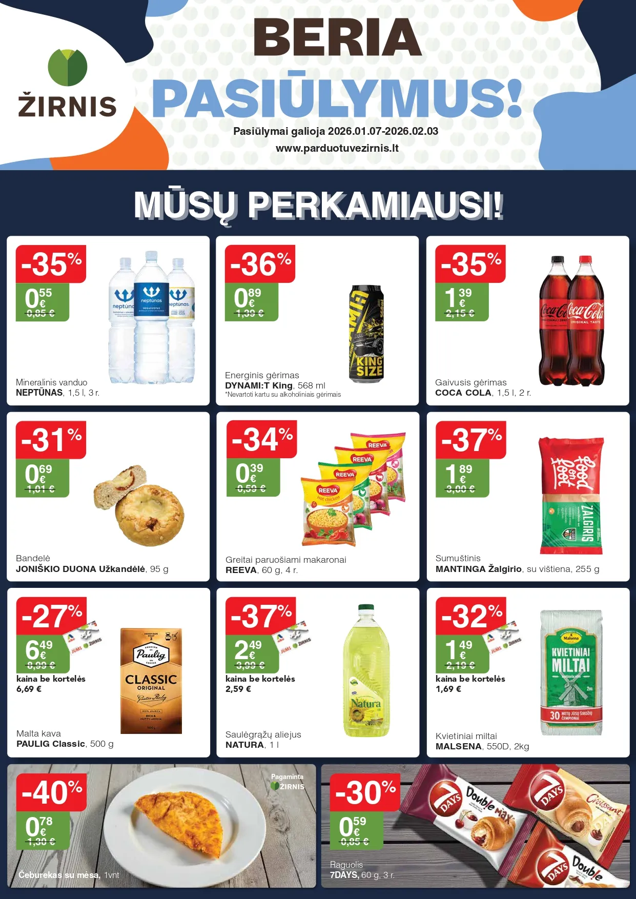 ŽIRNIS akcijų ir nuolaidų leidinys nuo 2026.01.07 iki 2026.02.03 - 1