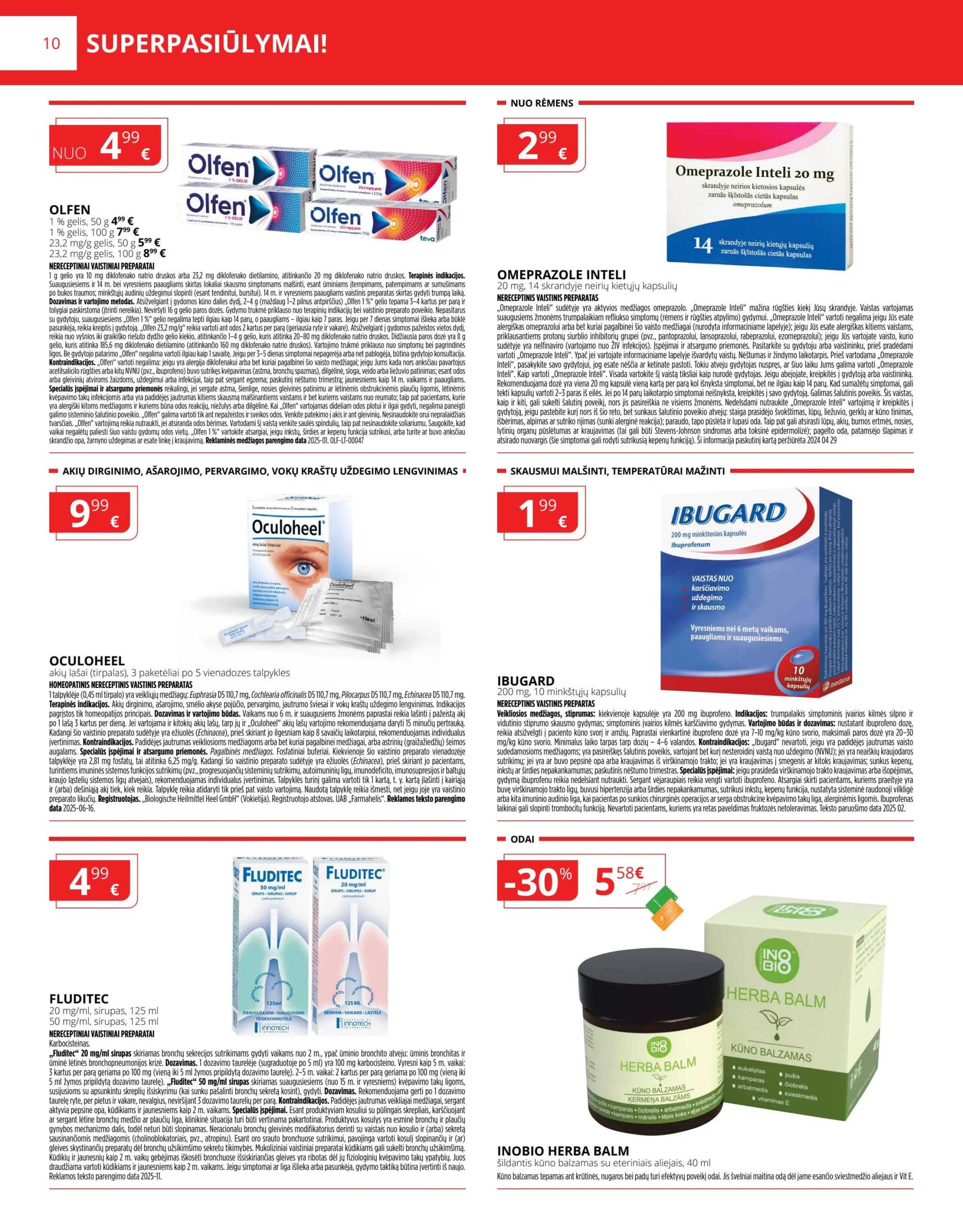 GINTARINĖ VAISTINĖ akcijų ir nuolaidų leidinys nuo 2026.02.01 iki 2026.02.28 - 10