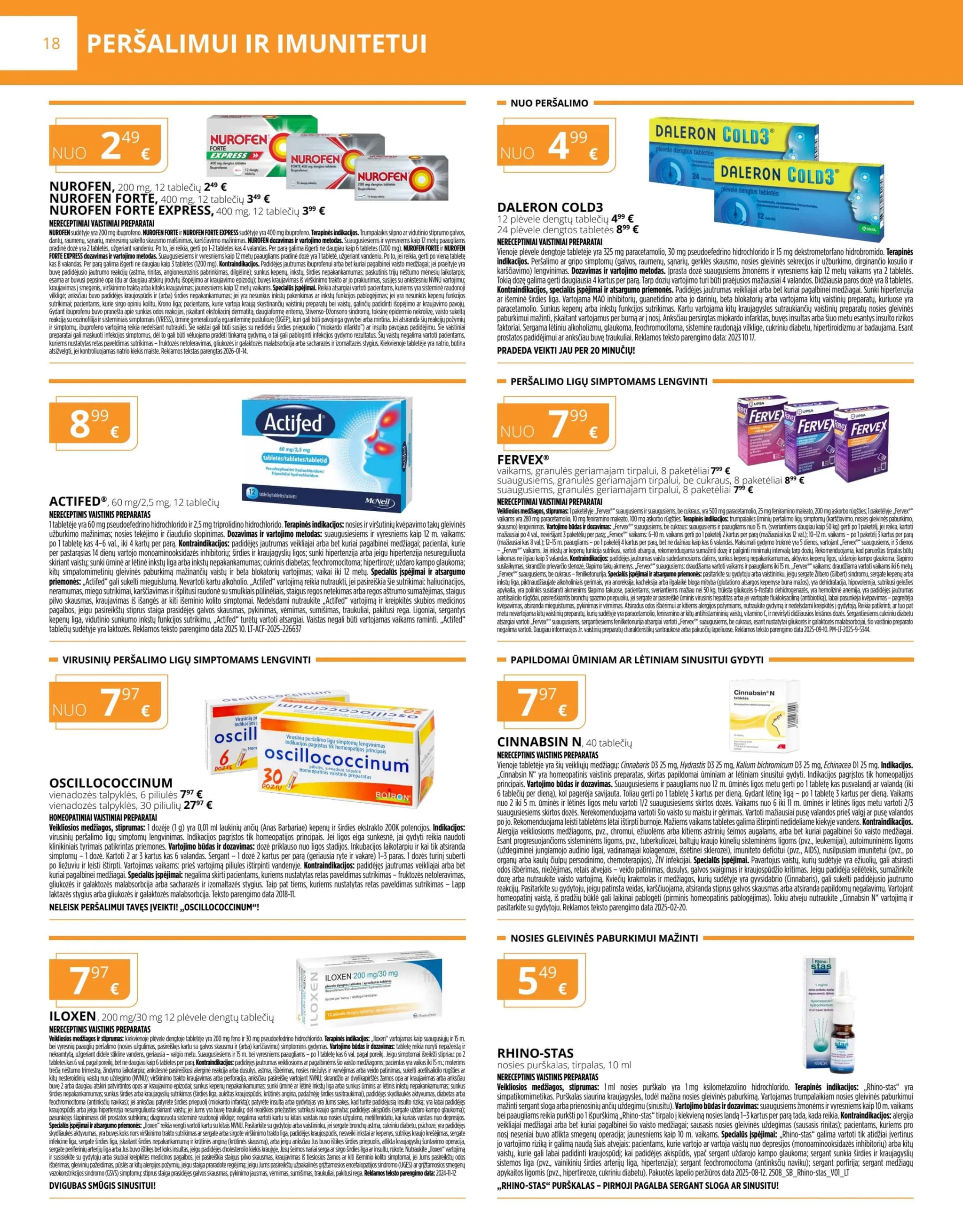 GINTARINĖ VAISTINĖ akcijų ir nuolaidų leidinys nuo 2026.02.01 iki 2026.02.28 - 18
