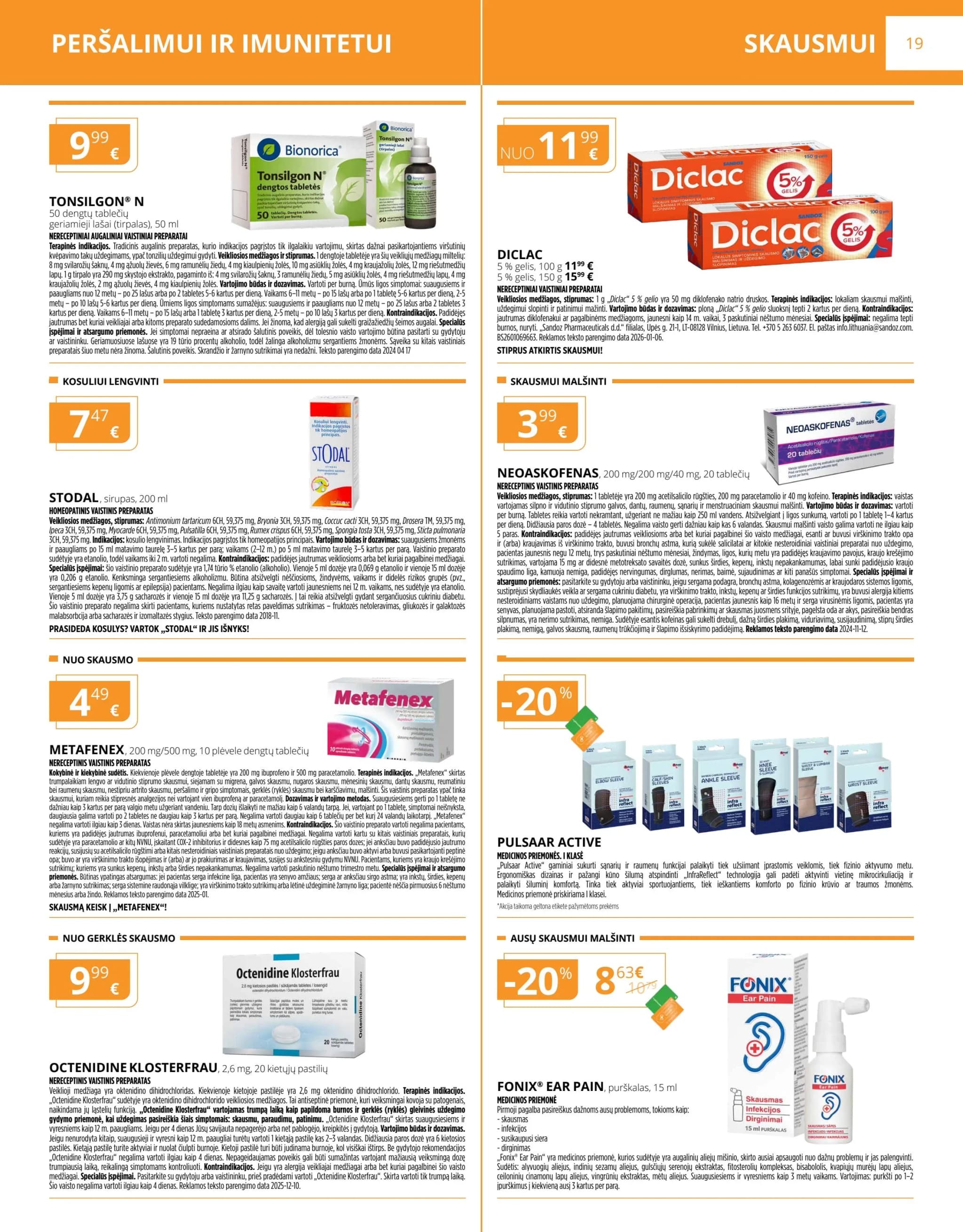 GINTARINĖ VAISTINĖ akcijų ir nuolaidų leidinys nuo 2026.02.01 iki 2026.02.28 - 19